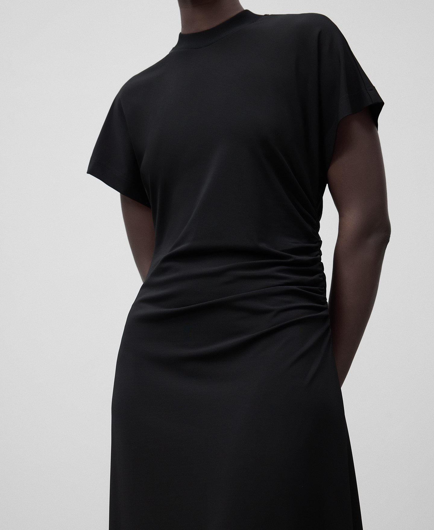 Draped maxi dress woman image number 3