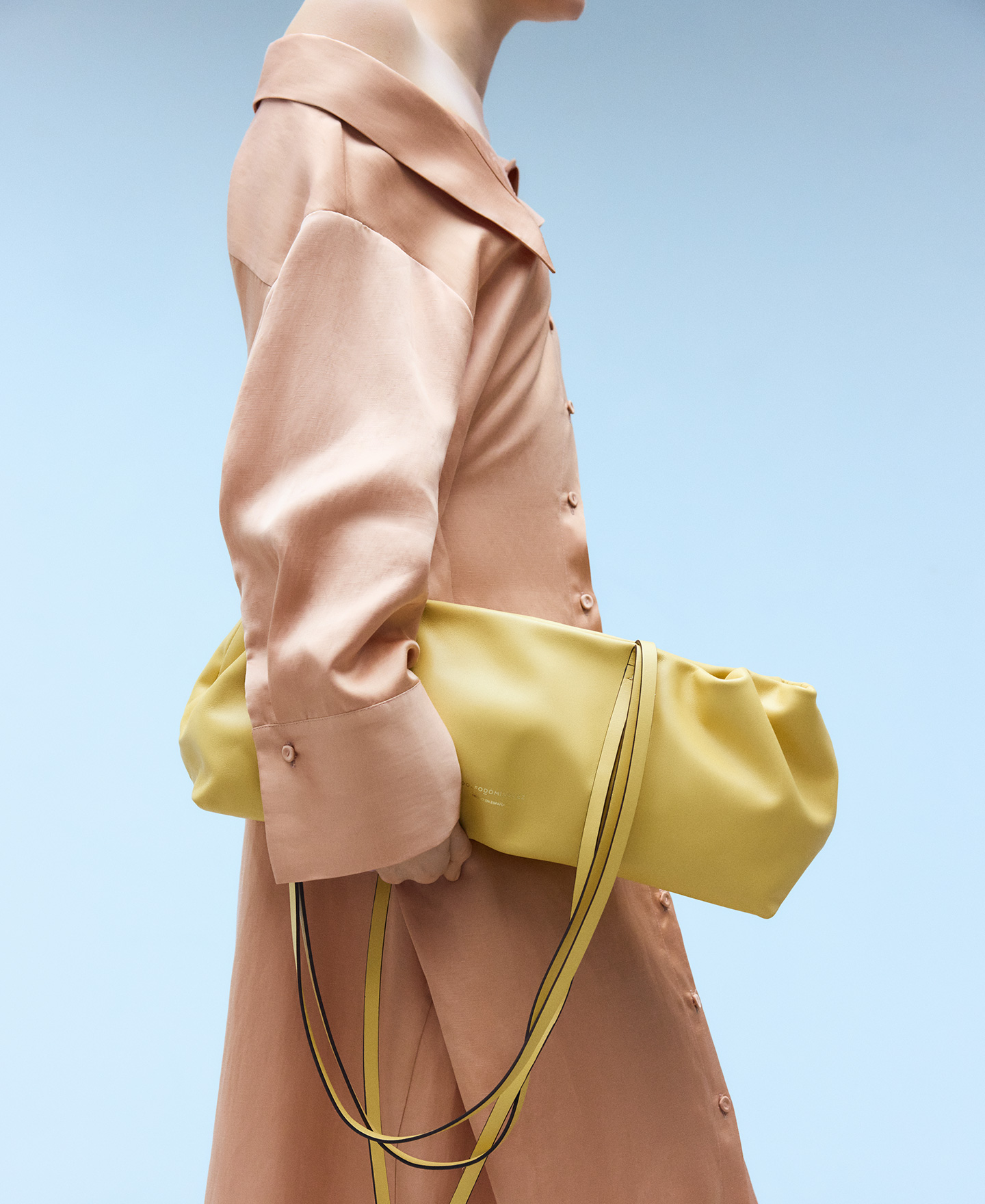 Unconstructed collar shirt dress image number 2