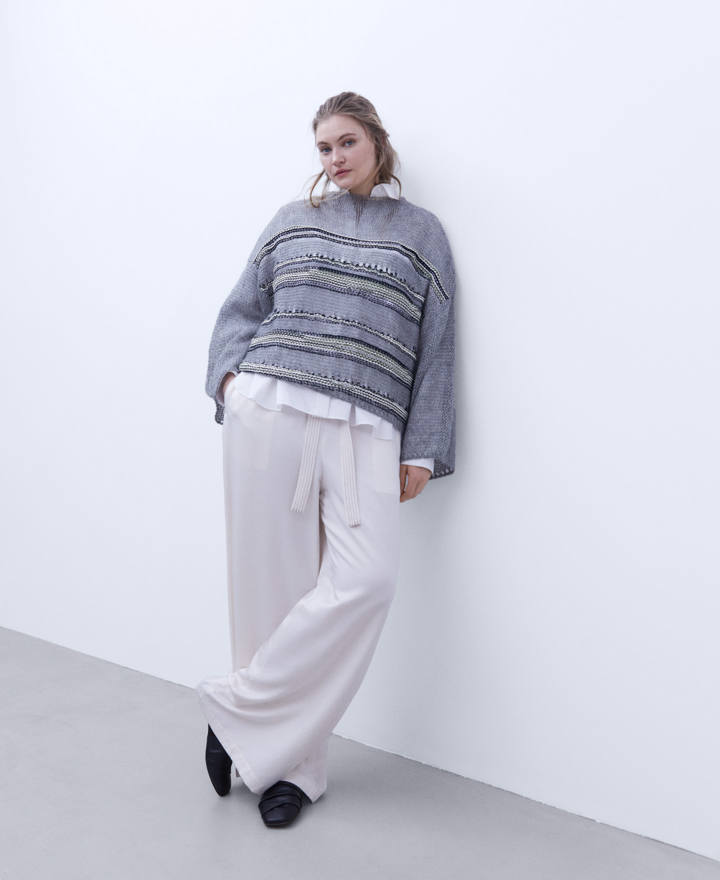 Oversize jacquard sweater image number 1
