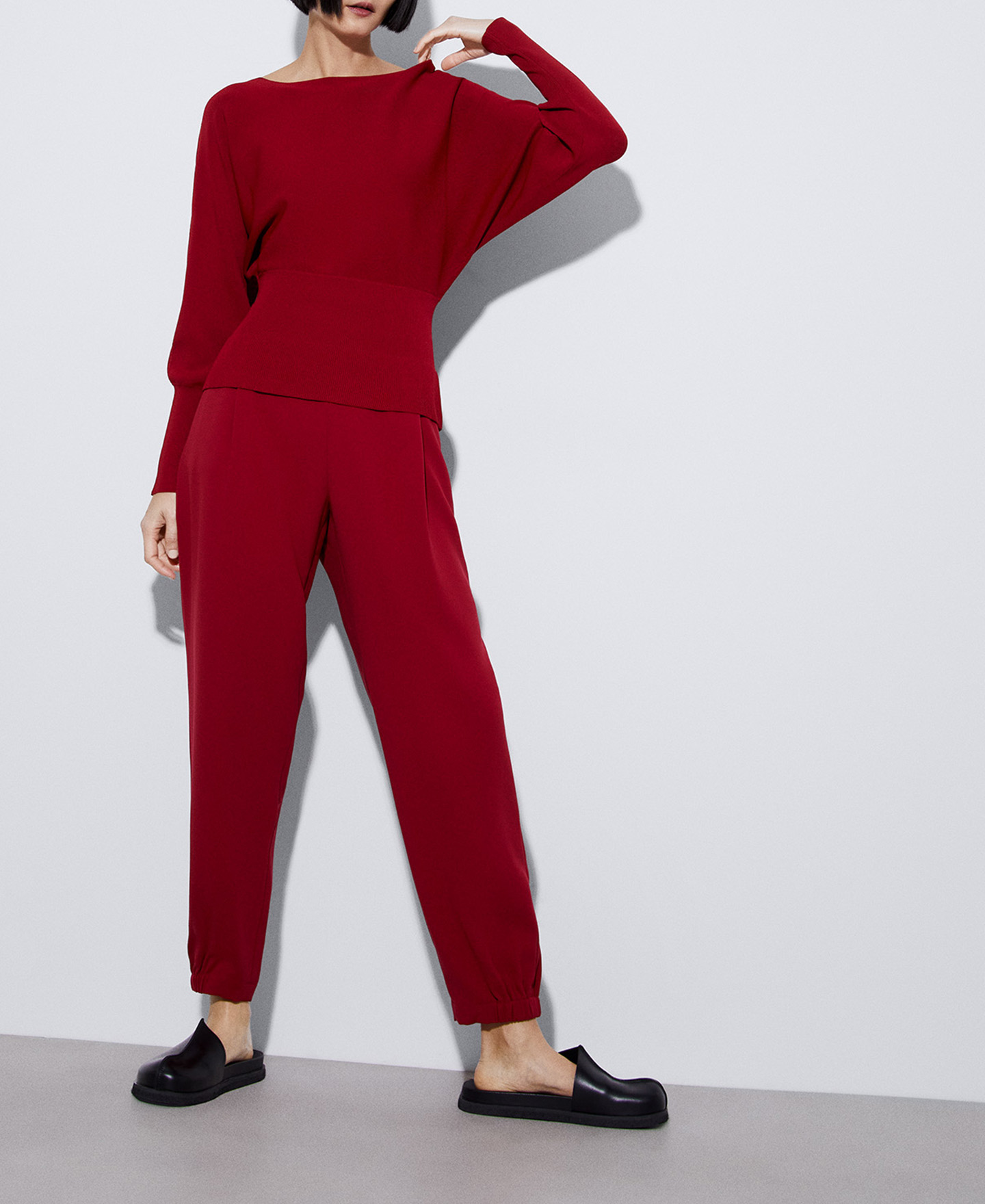 Recycled polyester jogger trousers image number 1