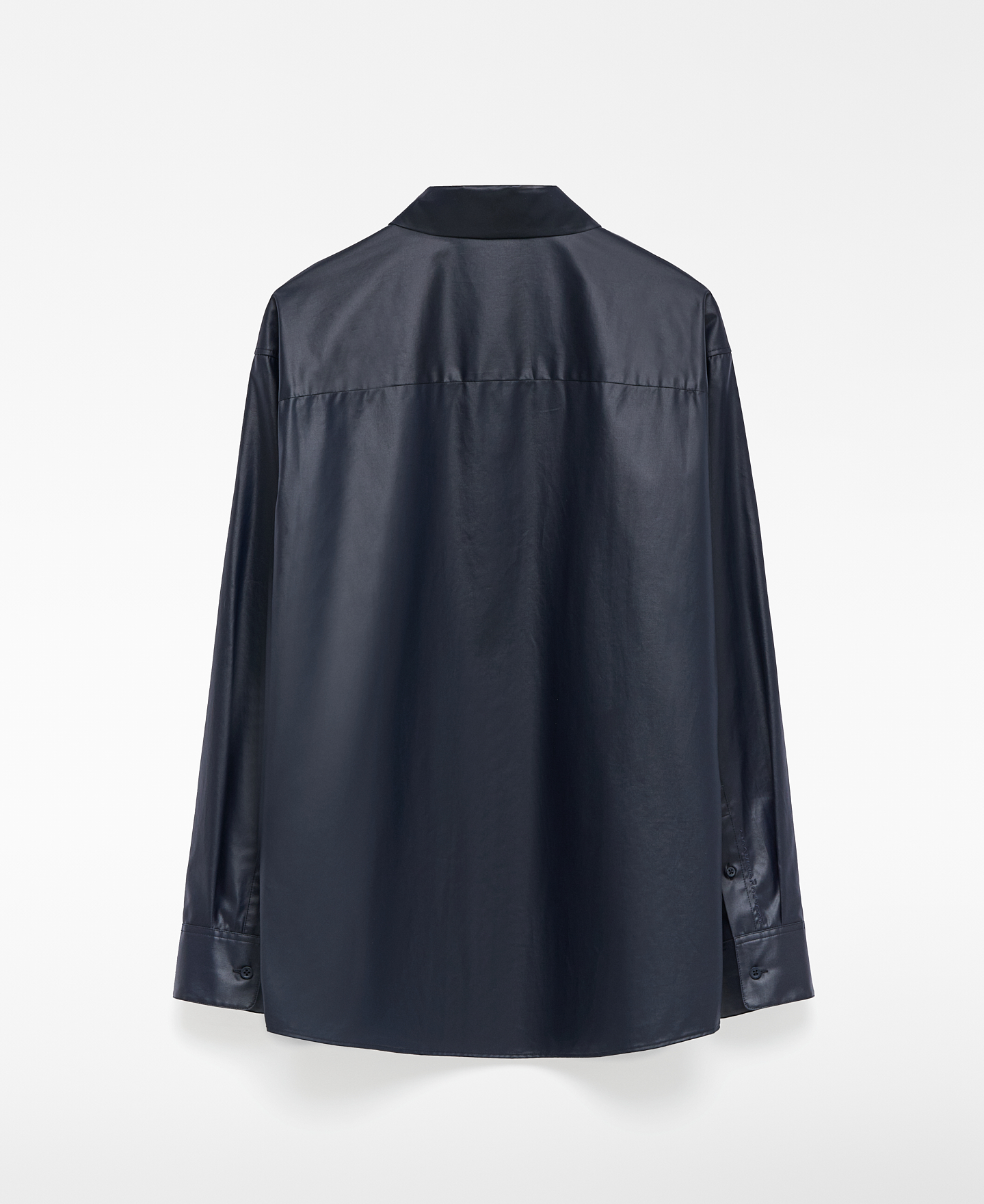 Navy blue oversize shirt man image number 5