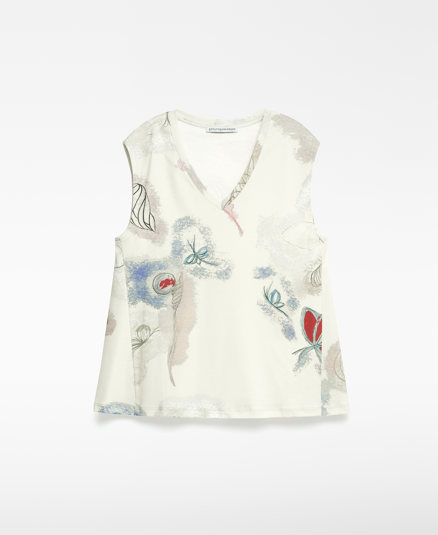 Camiseta evas&eacute; estampada algod&oacute;n mujer image number 4