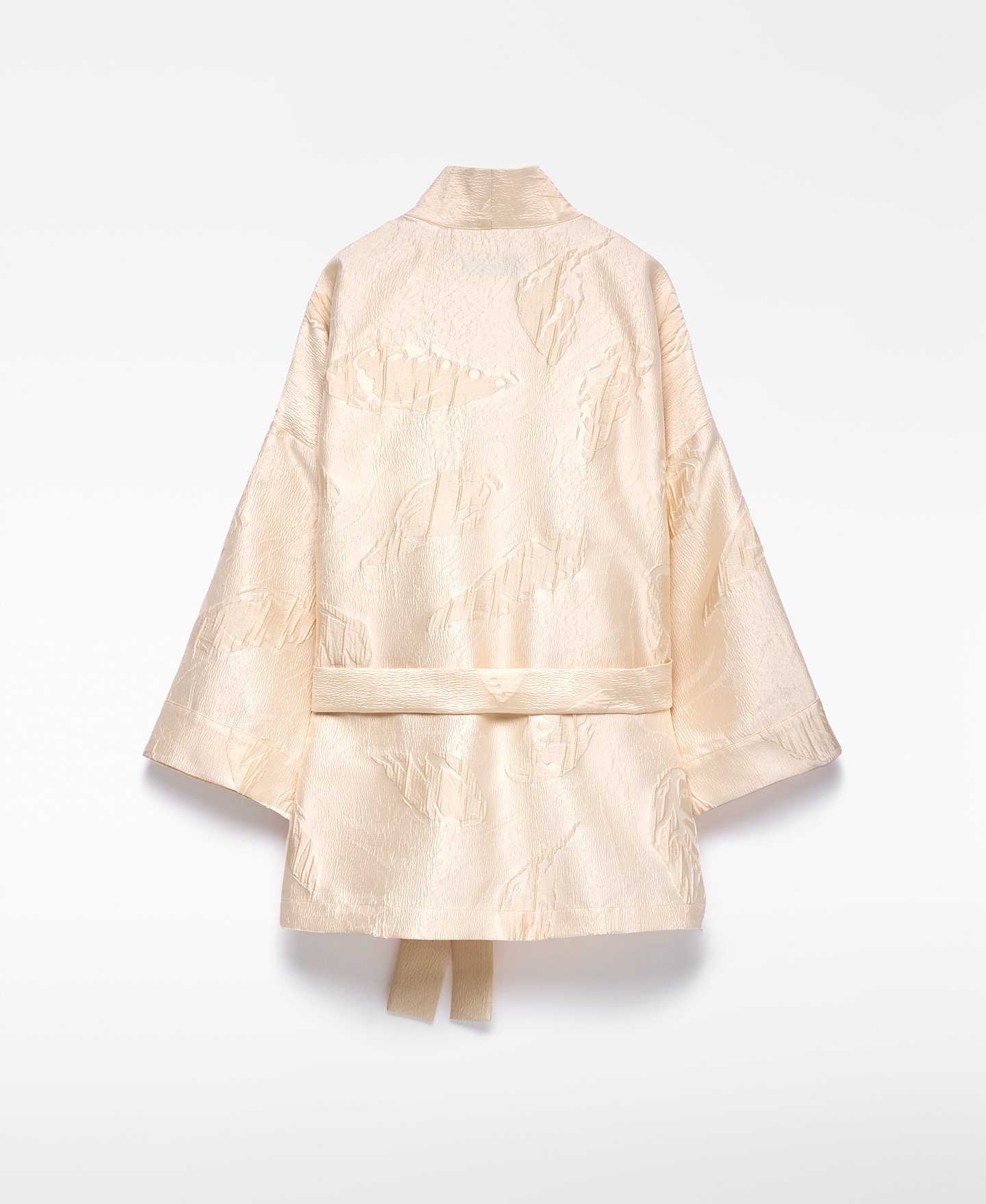 Straight embossed kimono jacket woman image number 3
