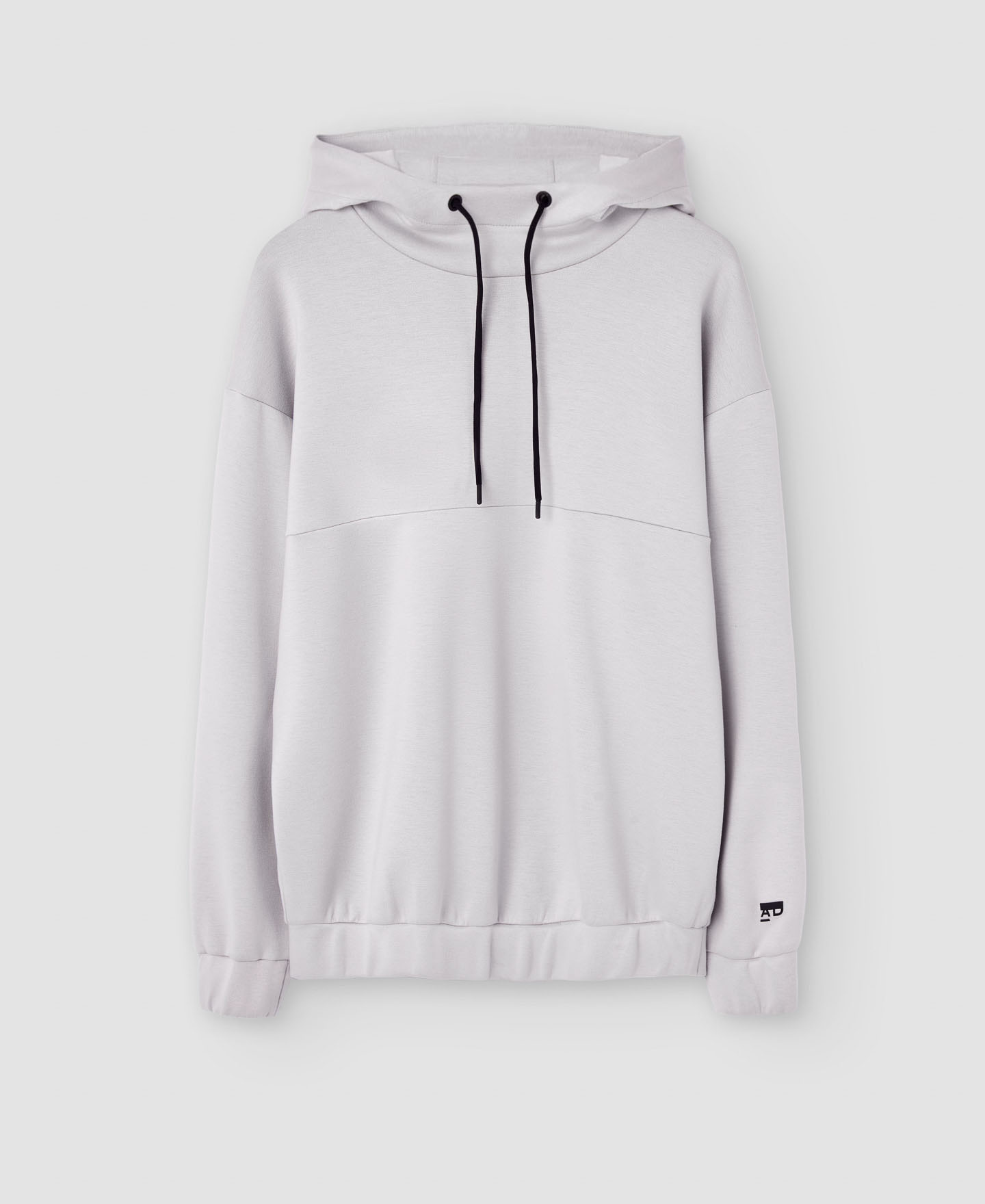 Turtleneck viscose hooded sweatshirt image number 4