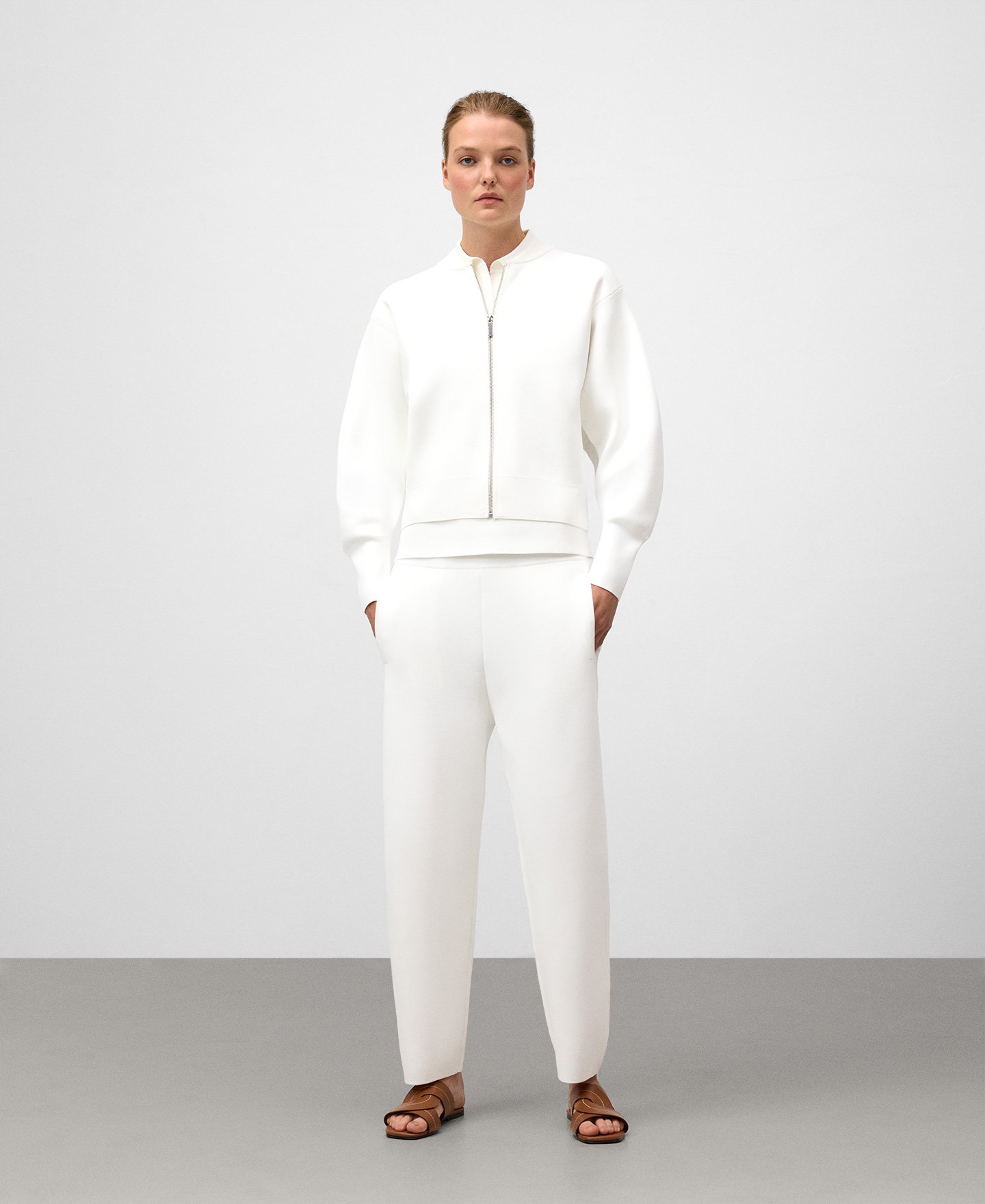 Knit bomber woman image number 1