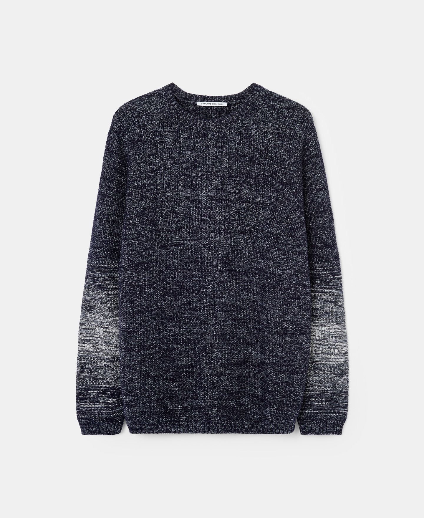Combined cotton crew neck sweater image number 4