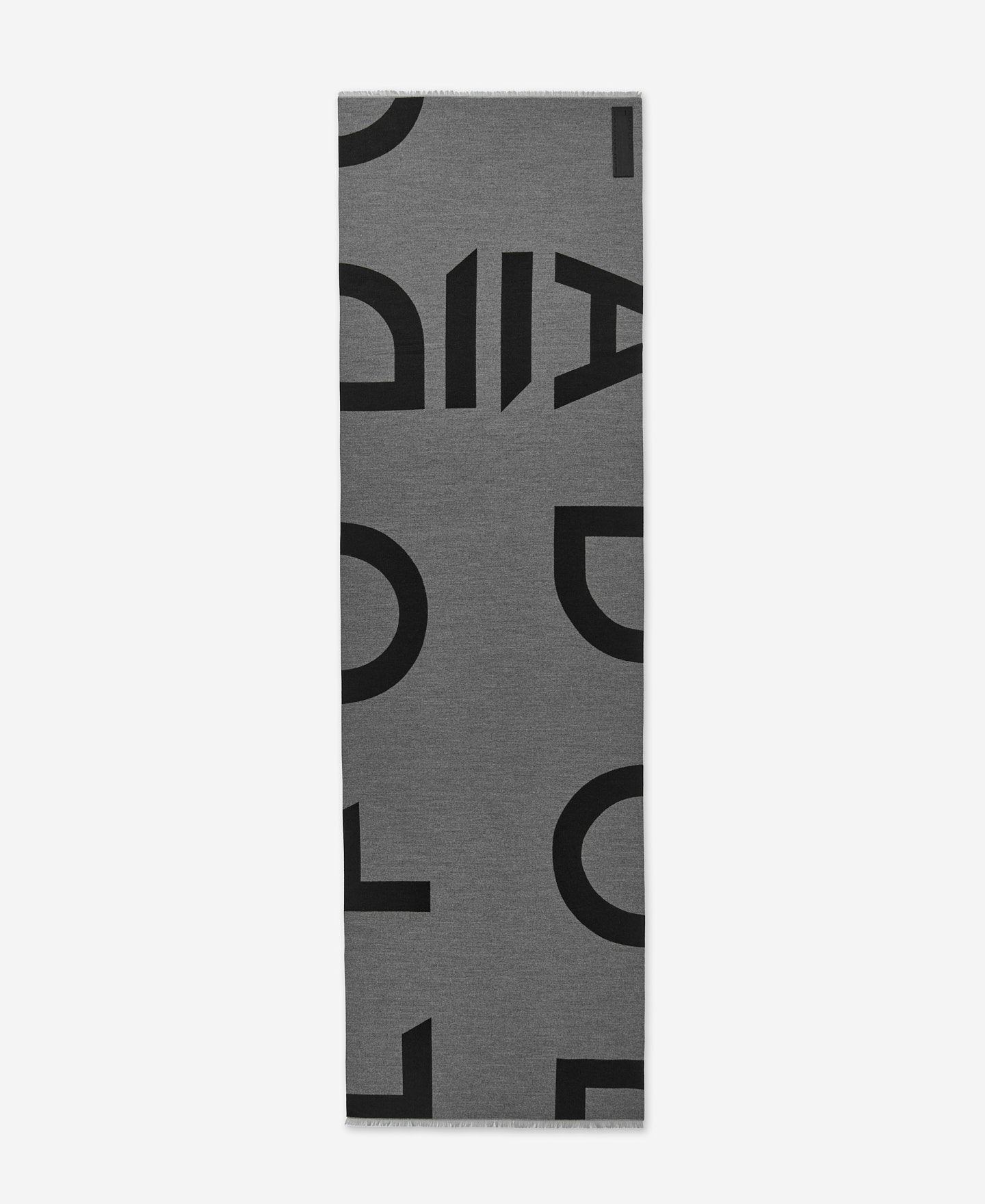 Bufanda maxi logo en jacquard image number 0
