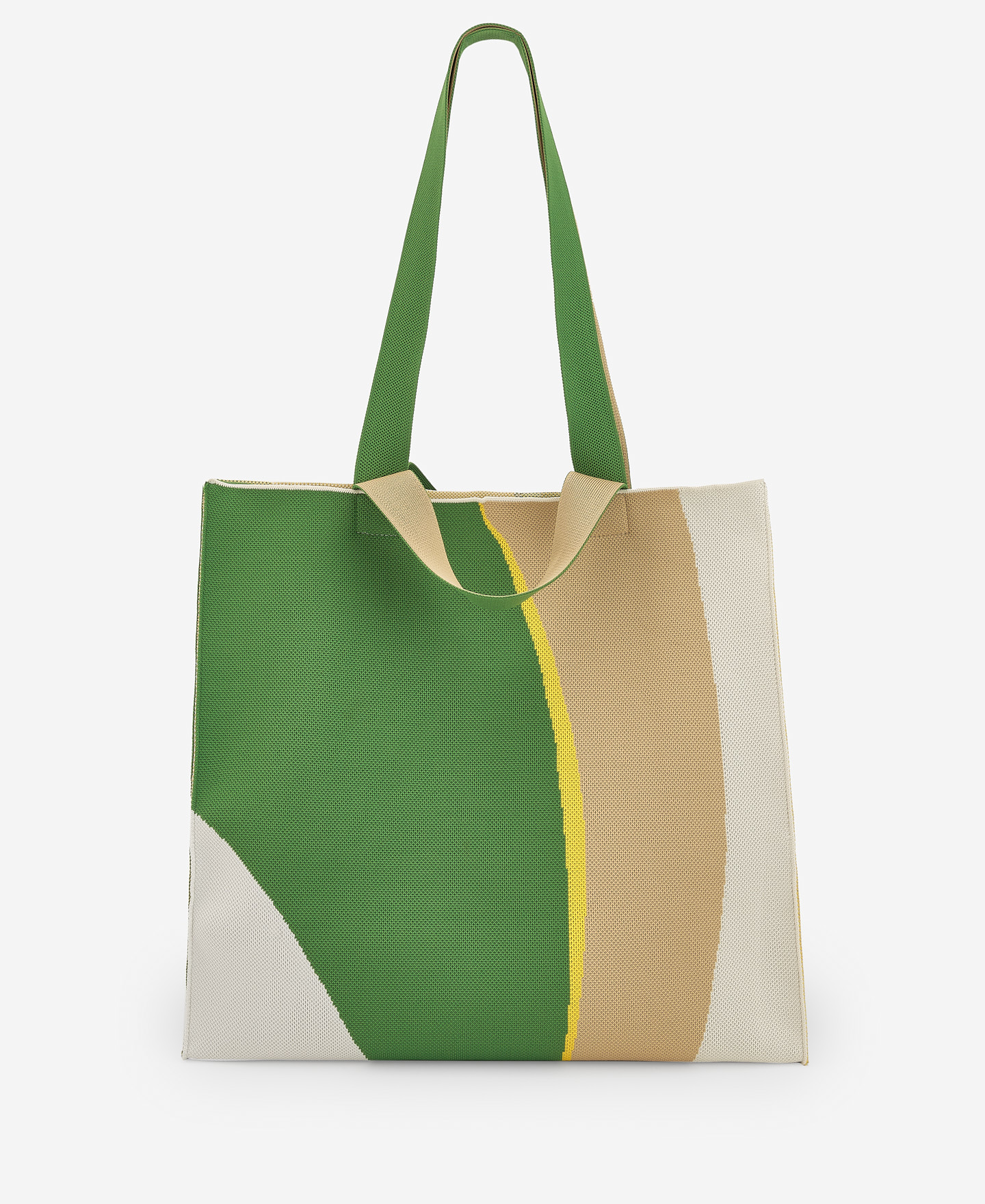 Maxi shopper en punto estampado image number 1