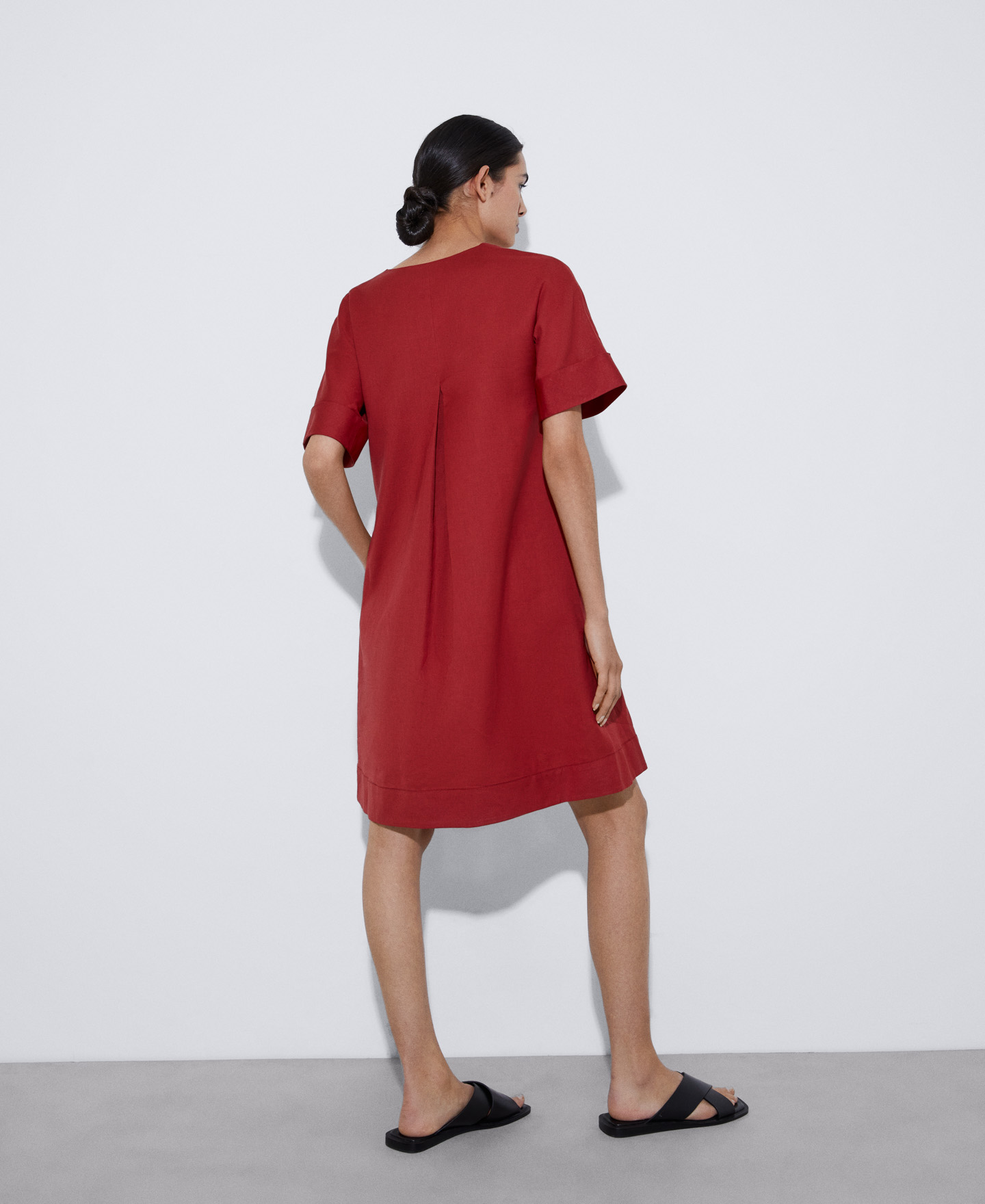 Linen A-line dress image number 2