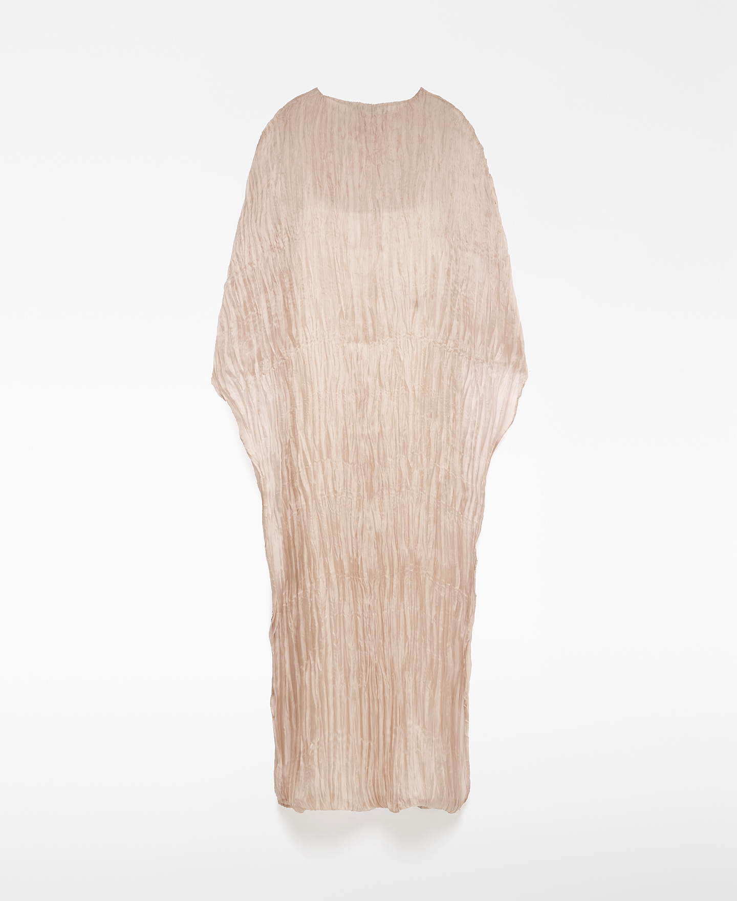 Crinkle dress with cape woman image number 5