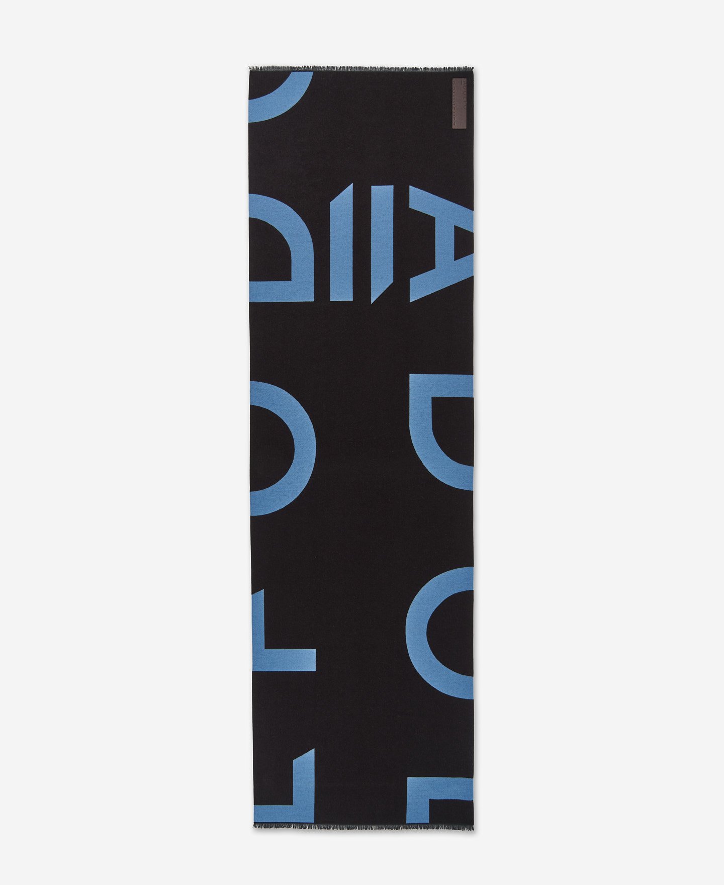 Jacquard maxi logo scarf for women image number 0