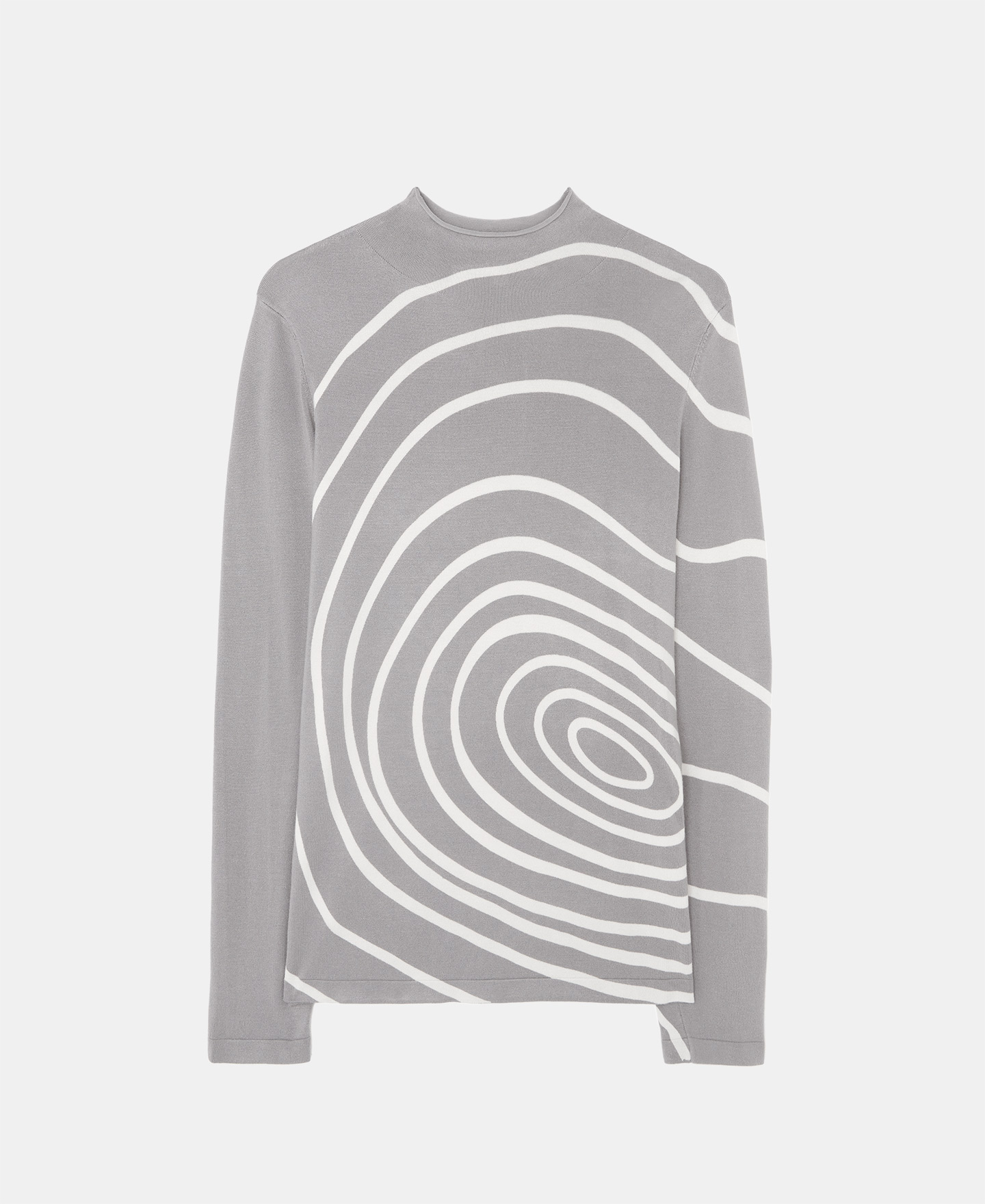 Viscose and nylon spiral sweater image number 4