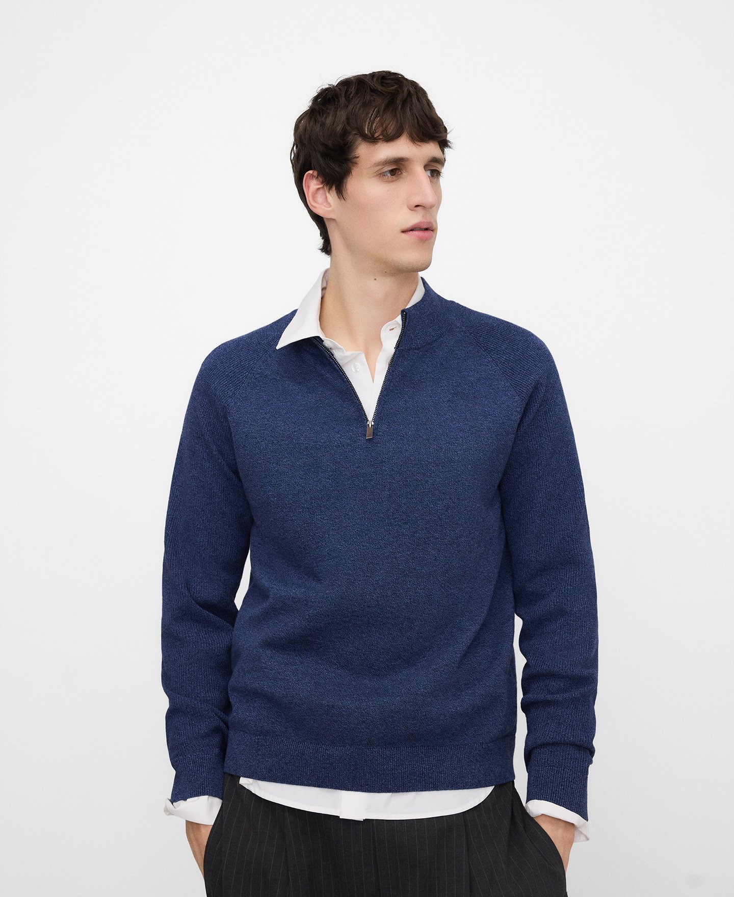 Jersey cuello perkins cremallera hombre image number 0