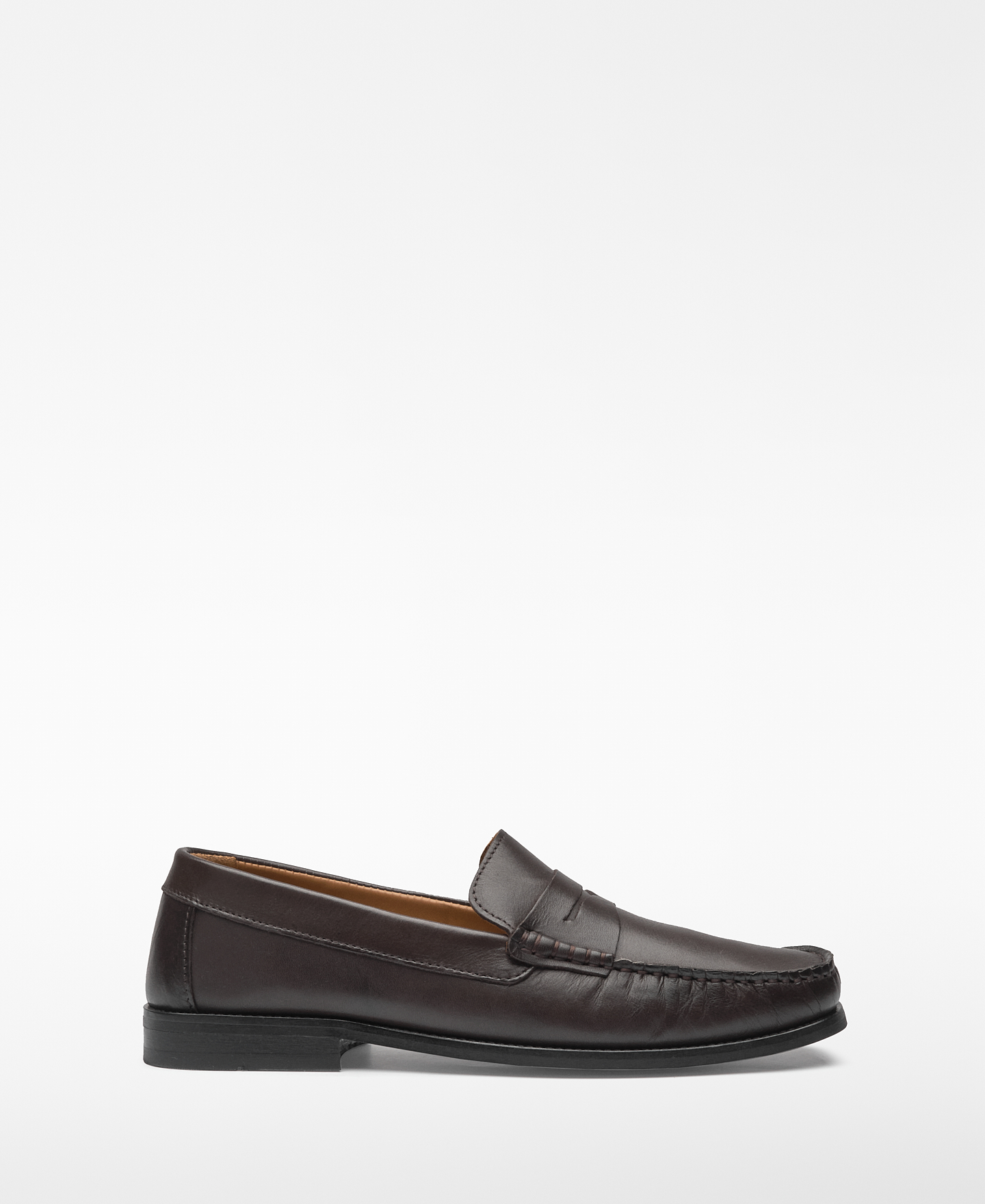 Responsible leather brown loafer man image number 0