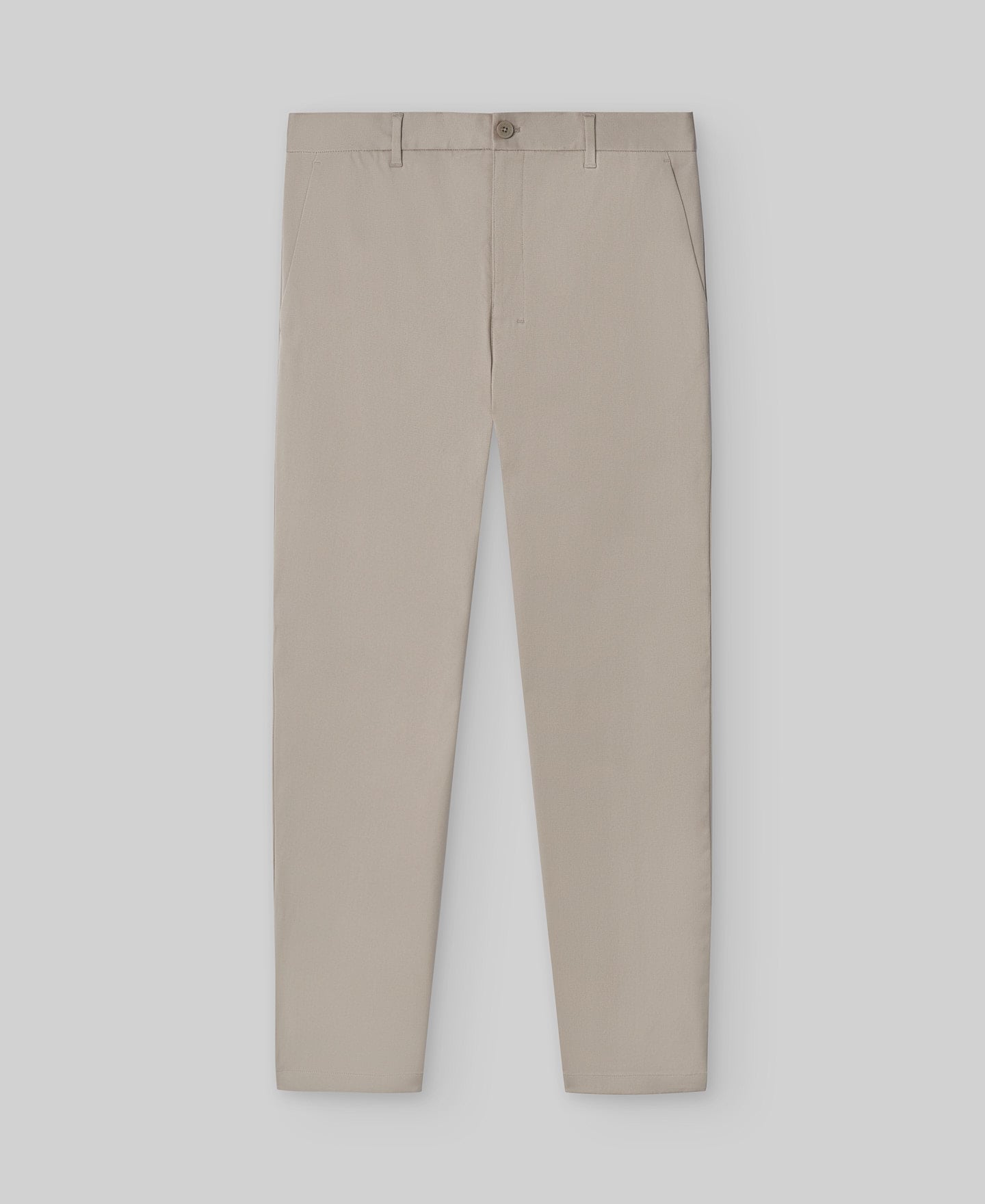 Microtextured chino trousers man image number 4