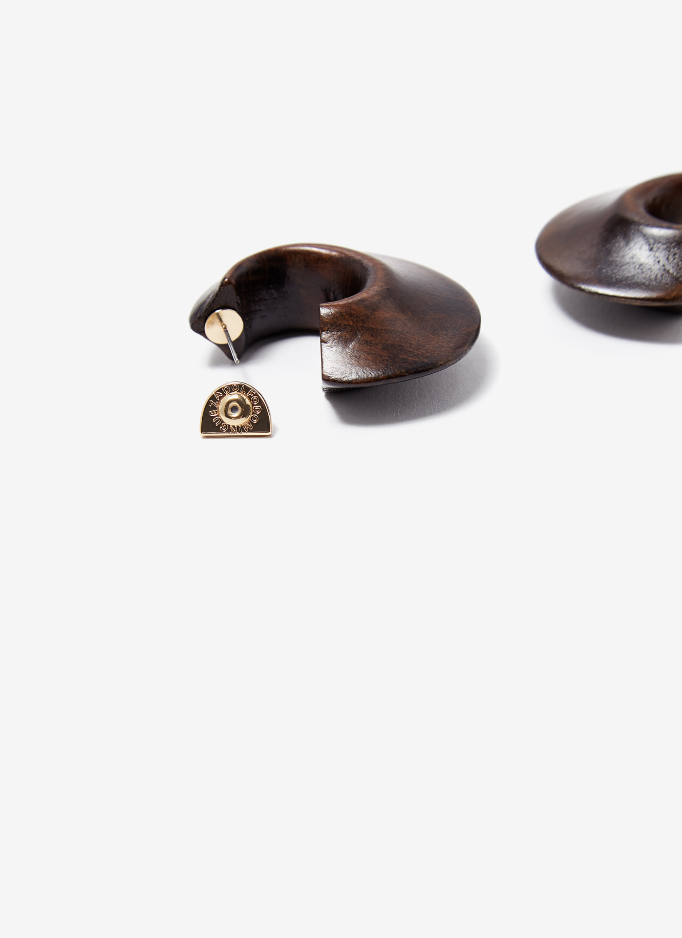 Small open wood hoops image number 1