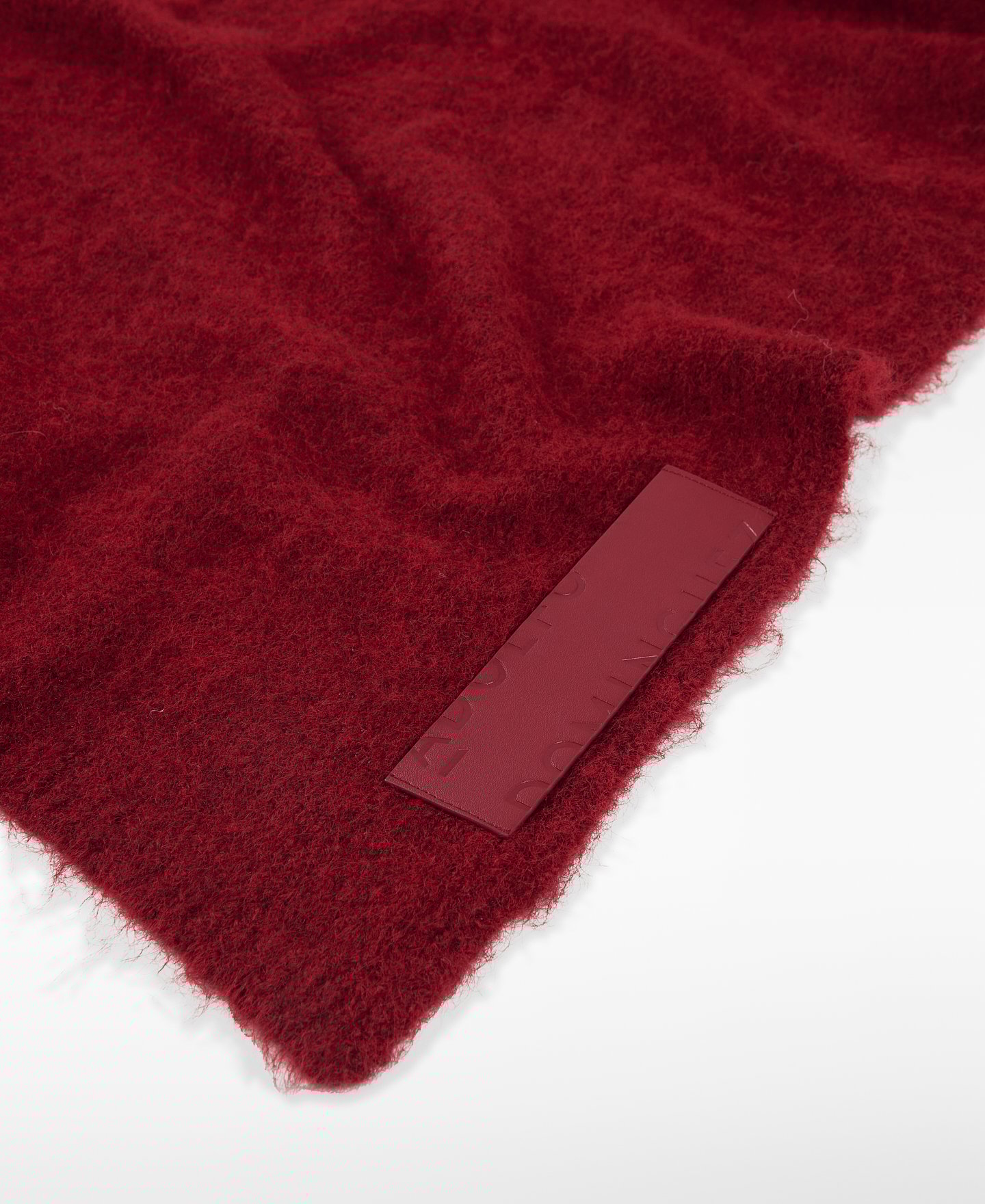 Brushed knit scarf woman image number 2