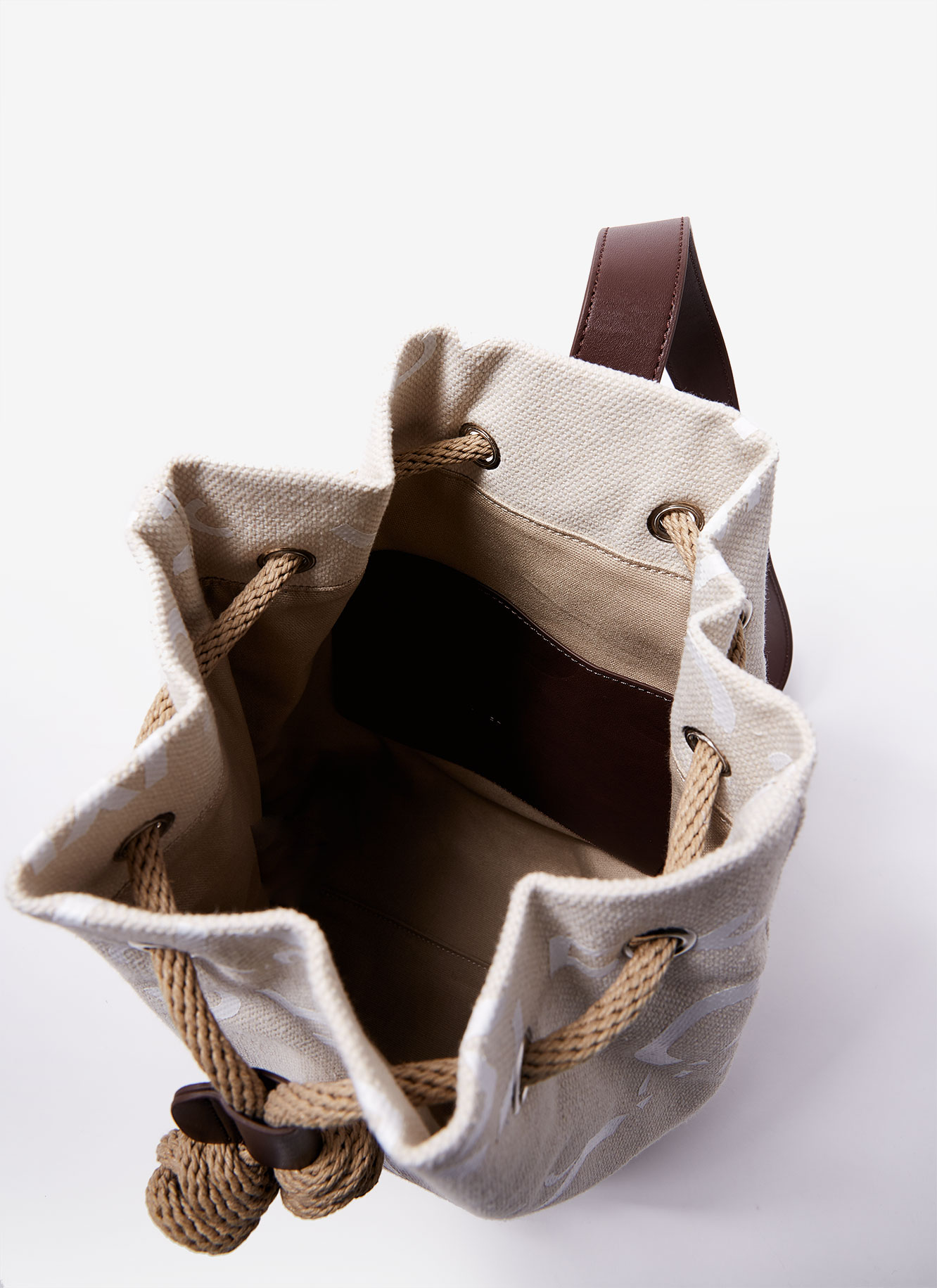Logoed canvas backpack image number 2