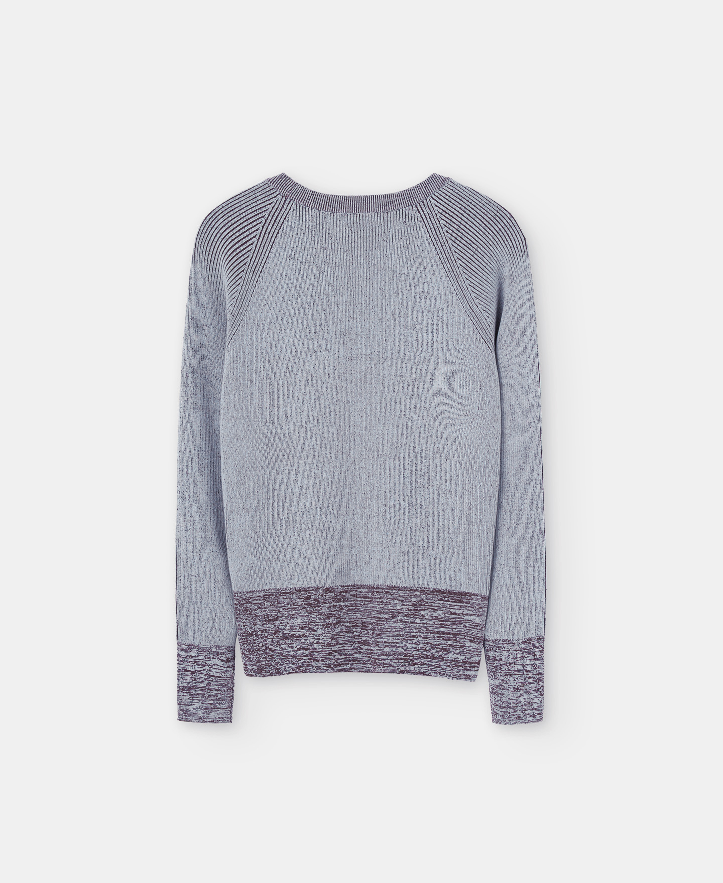 V-neck viscose knitted sweater image number 5