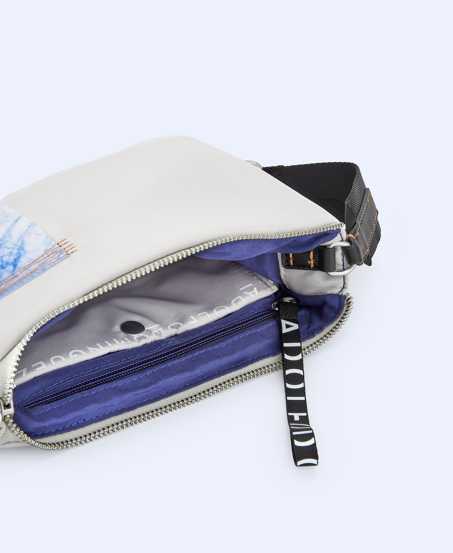 Padded fabric small shoulder bag image number 2