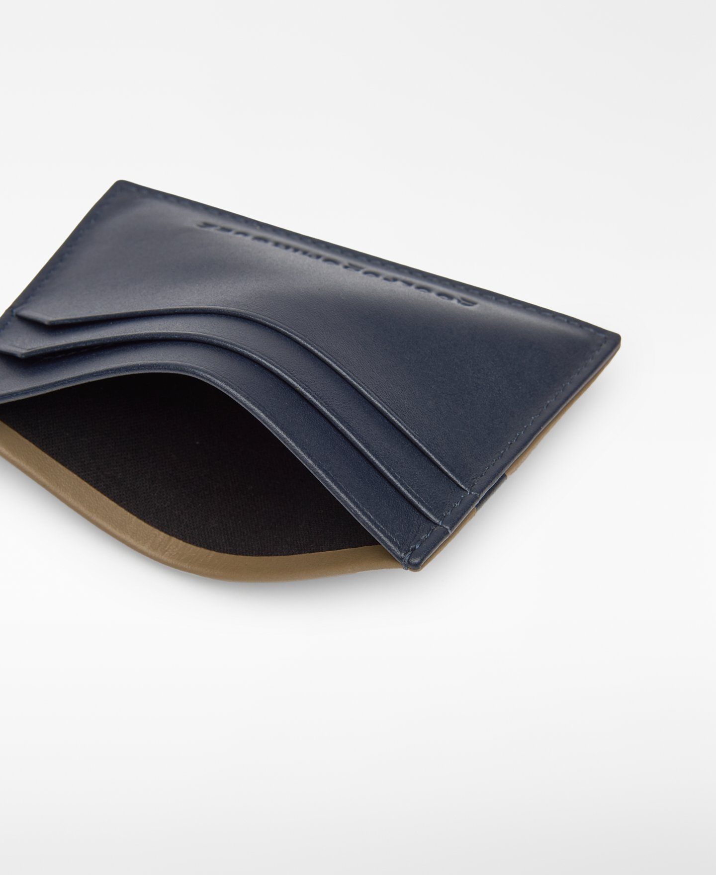 Two-tone leather card holder man image number 2