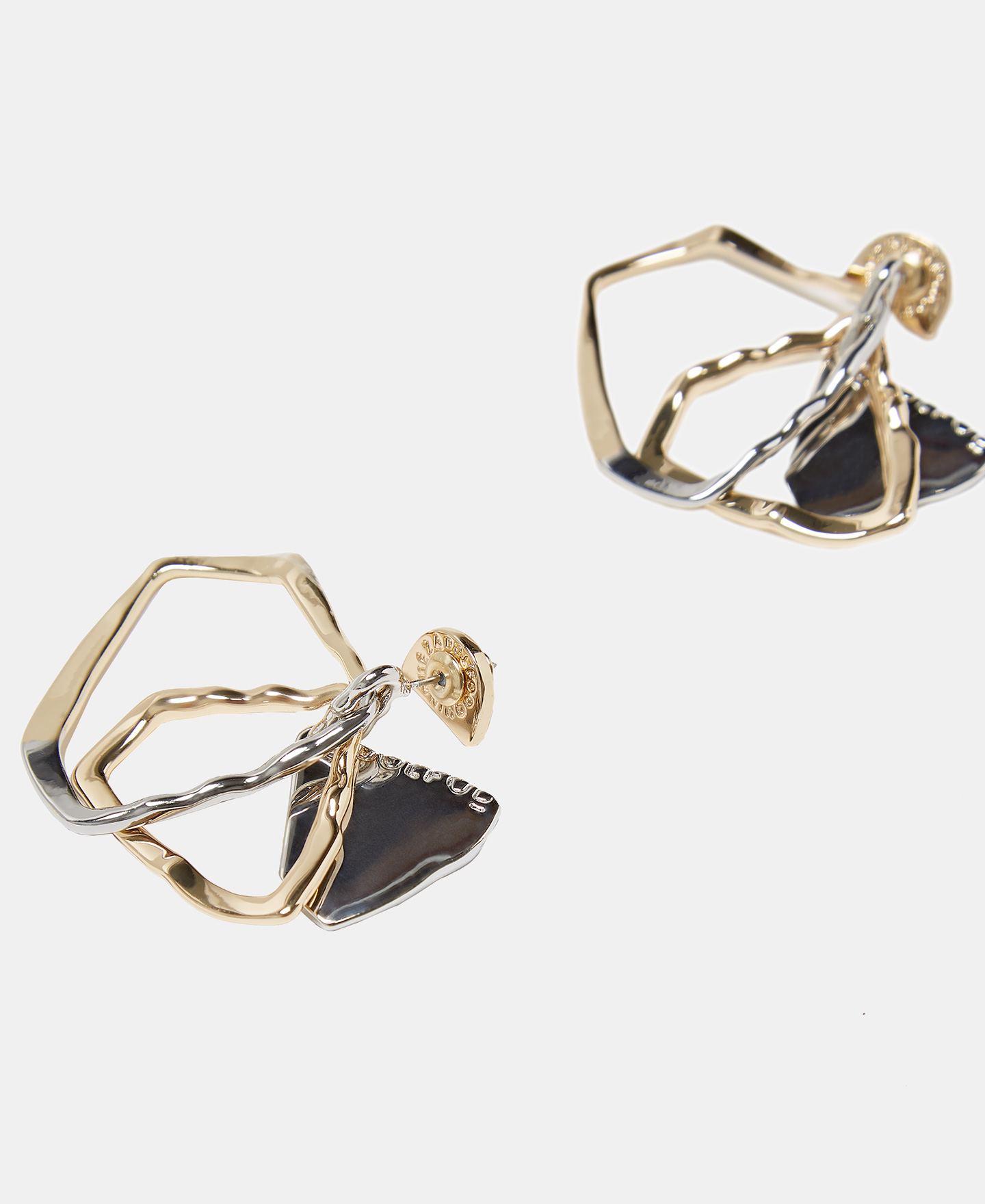 Multi-piece metal earrings image number 2