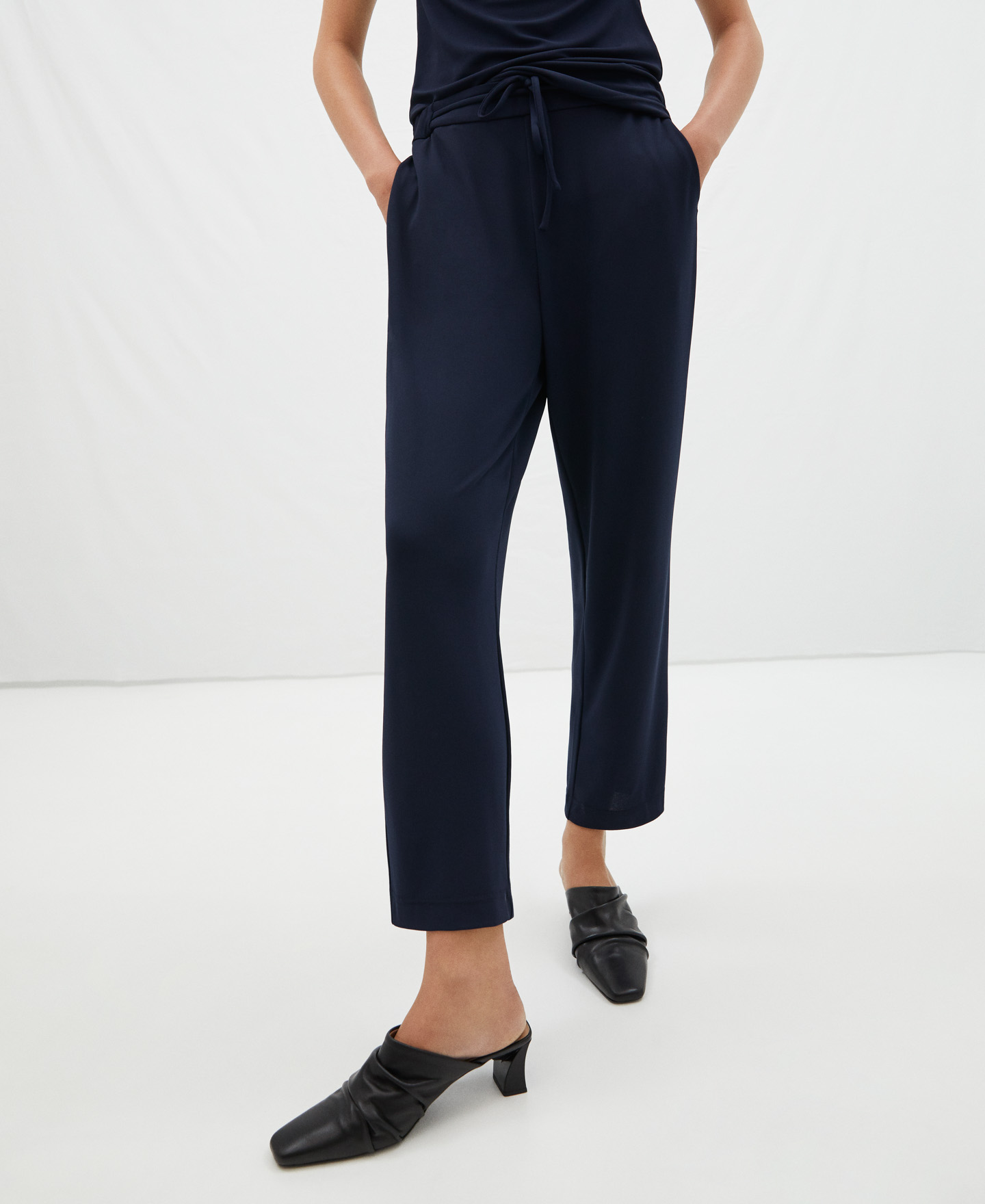 Oversize rubber knitted trousers image number 0