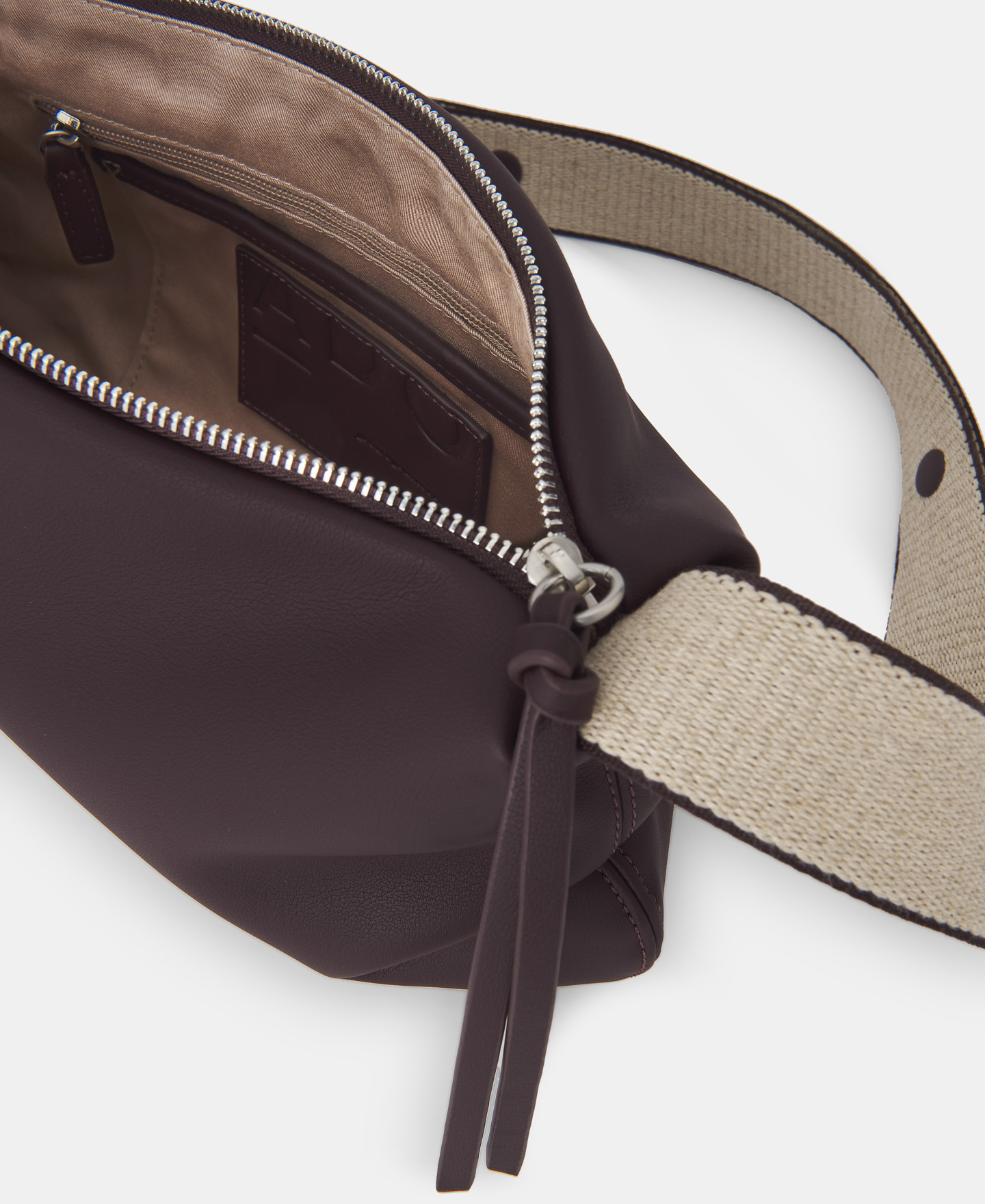 Faux leather medium shoulder bag image number 2