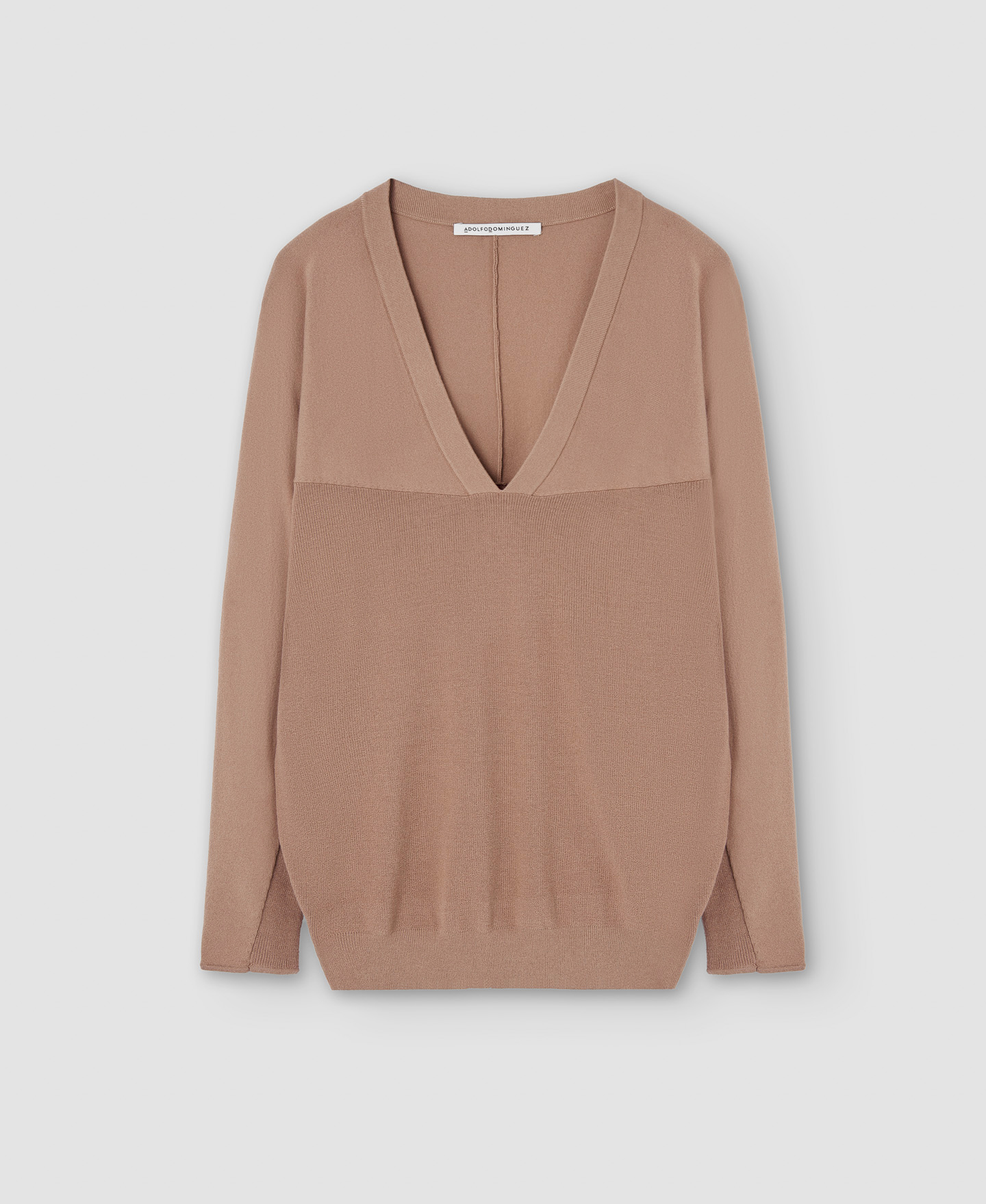 V-neck viscose sweater image number 4