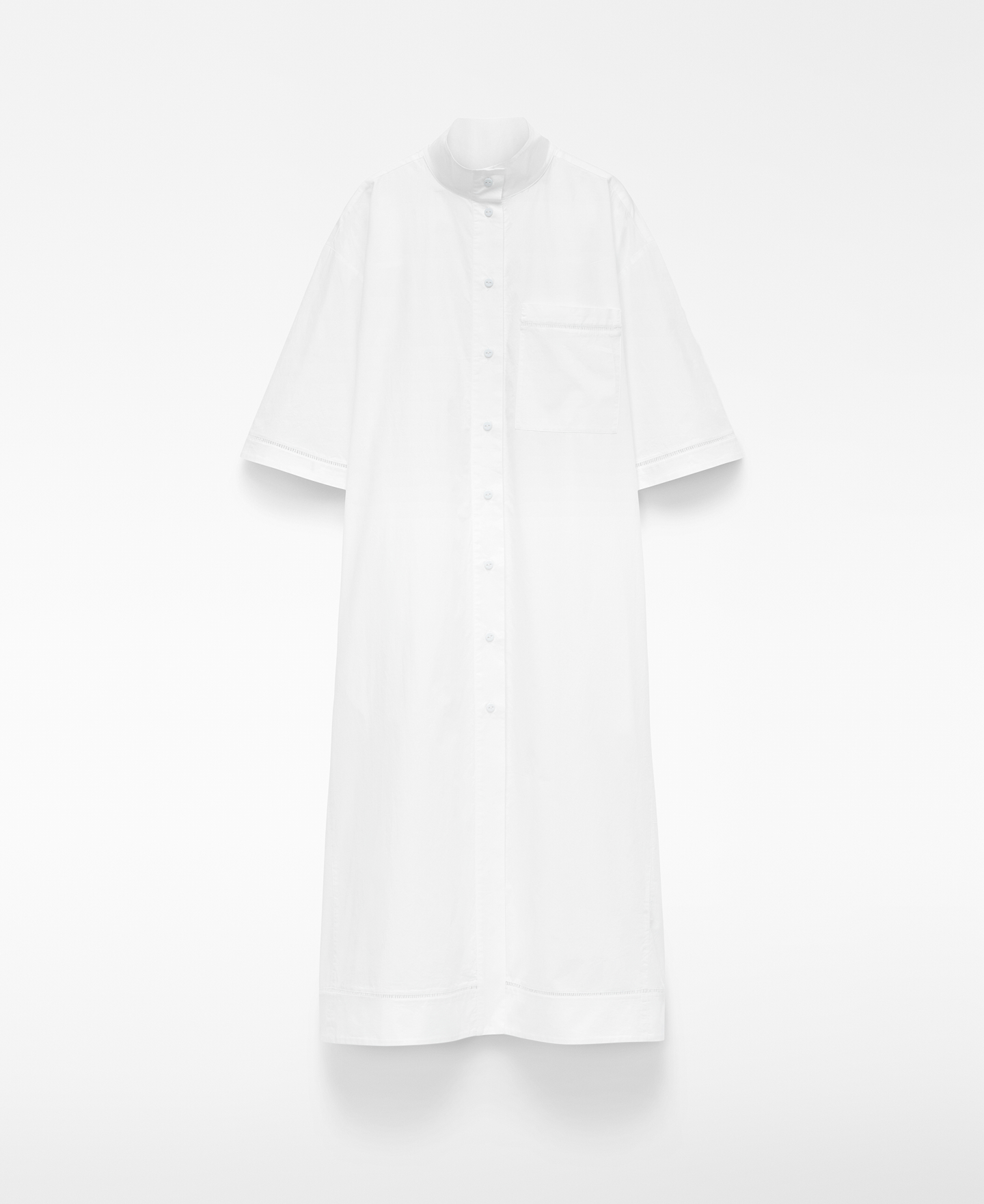 Vestido camisero cuello tira entred&oacute;s image number 4