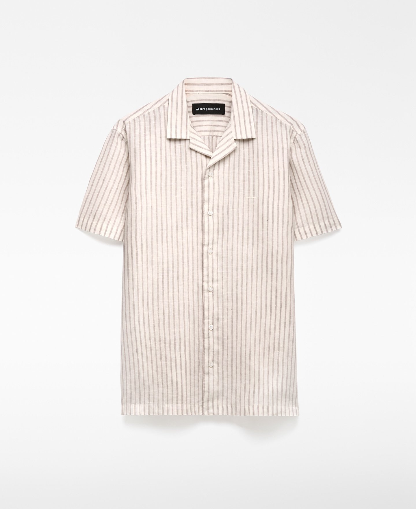 Camisa rayas lino europeo hombre image number 4