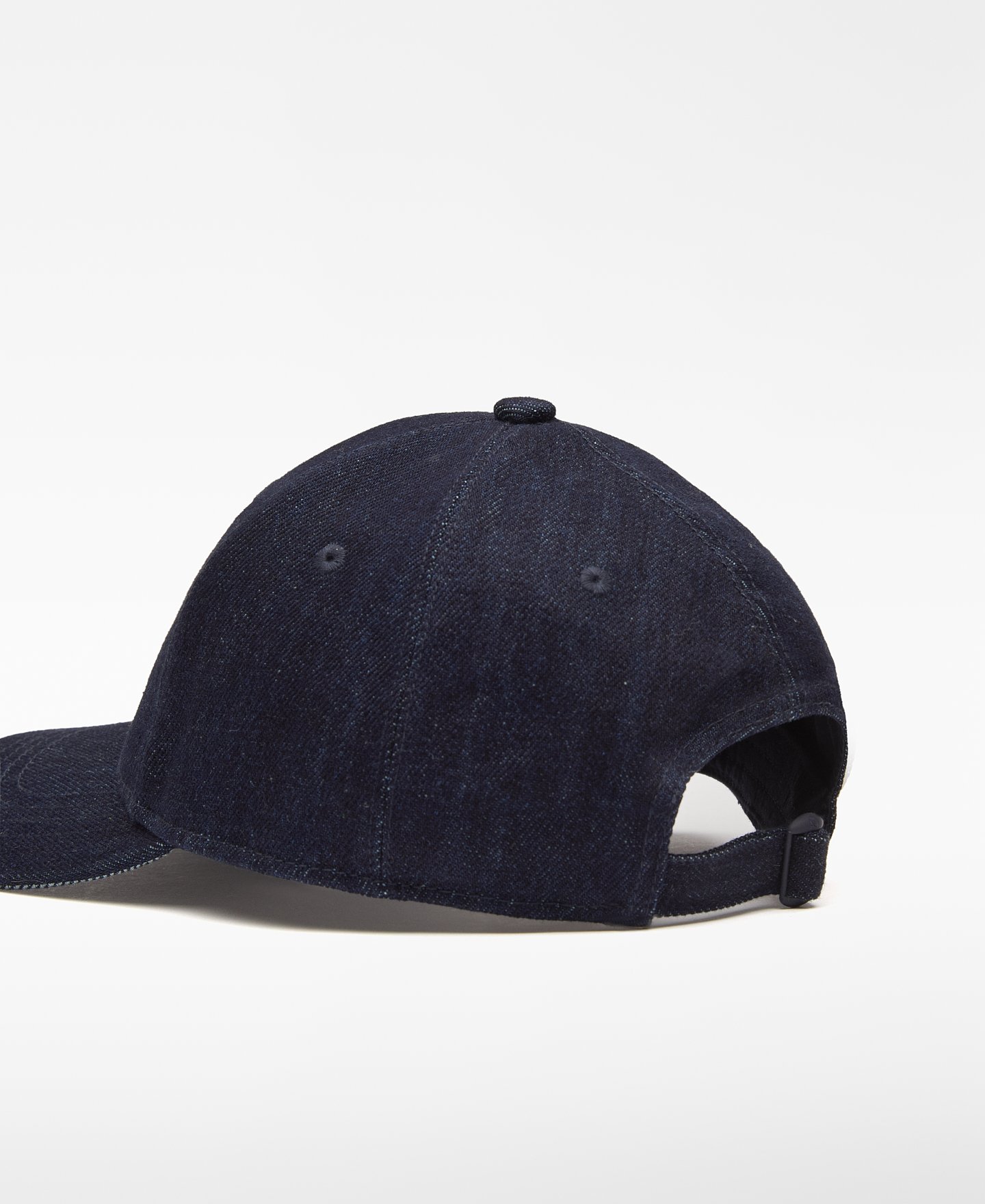 Embroidered logo denim cap man image number 2