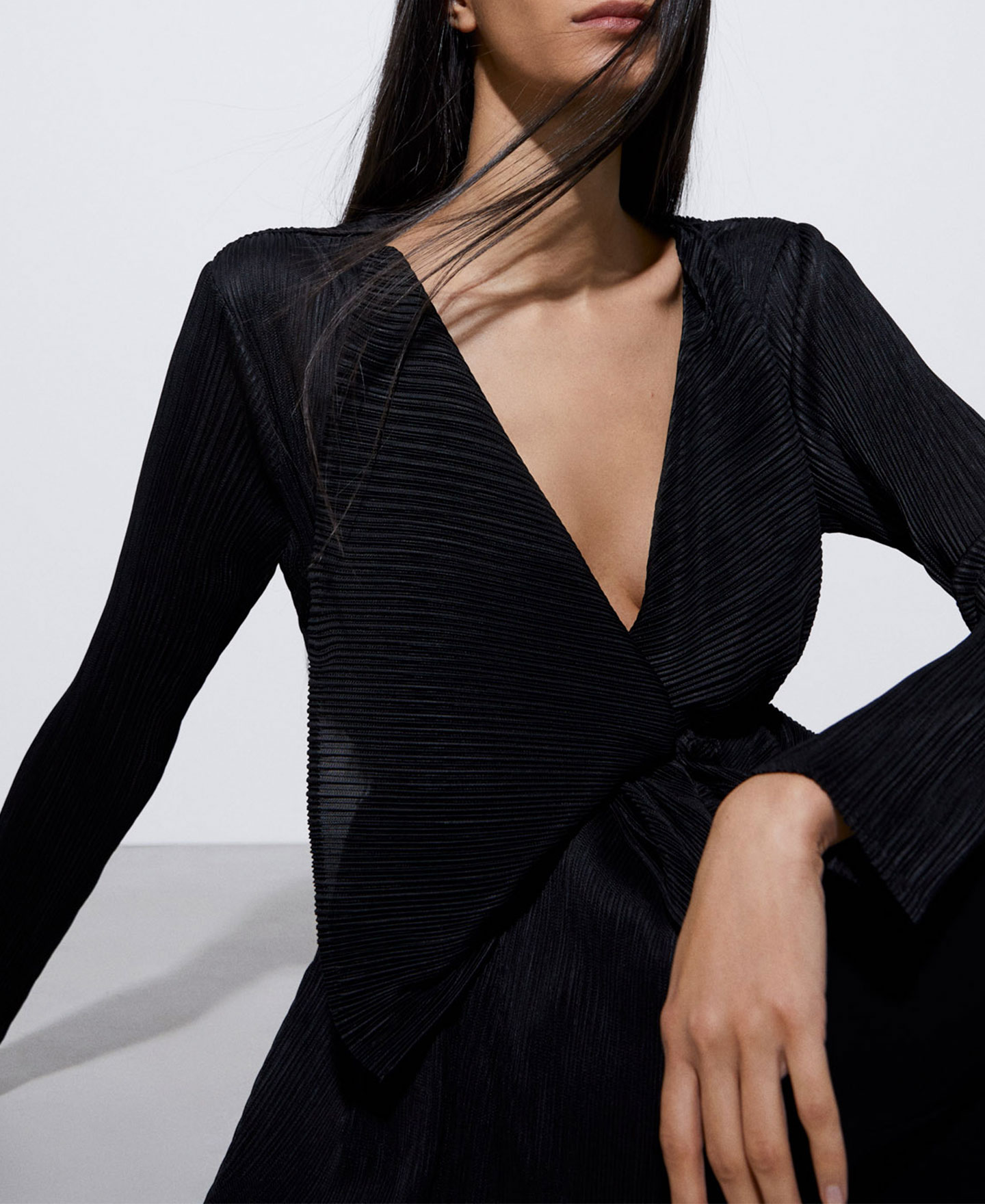 Asymmetric crinkle jacket image number 3