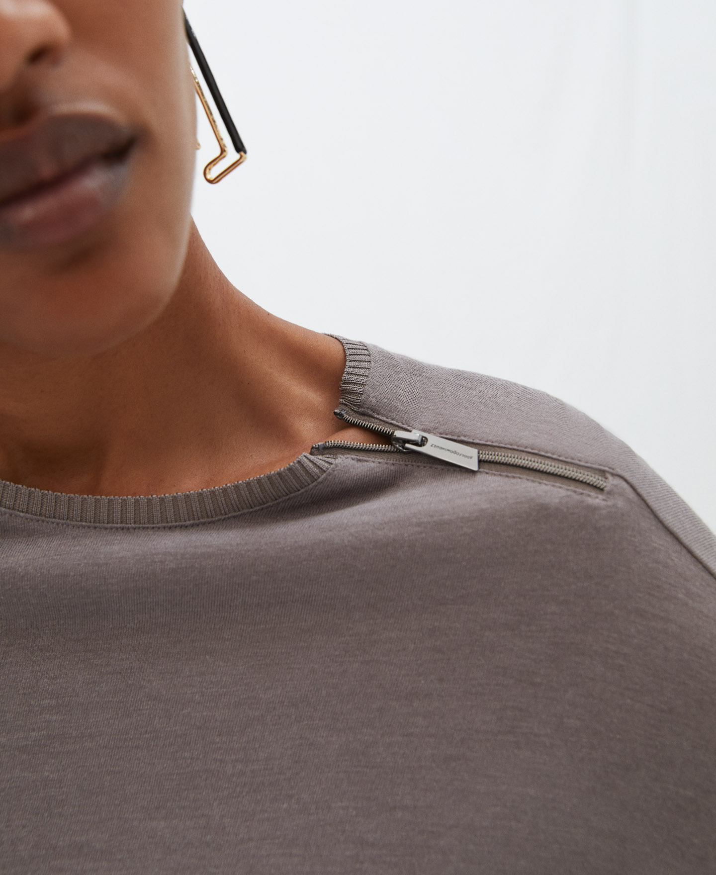 Viscose striped T-shirt image number 3