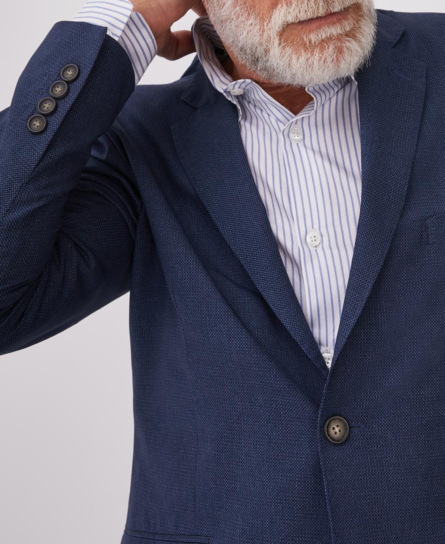 Jacket with pique print image number 1