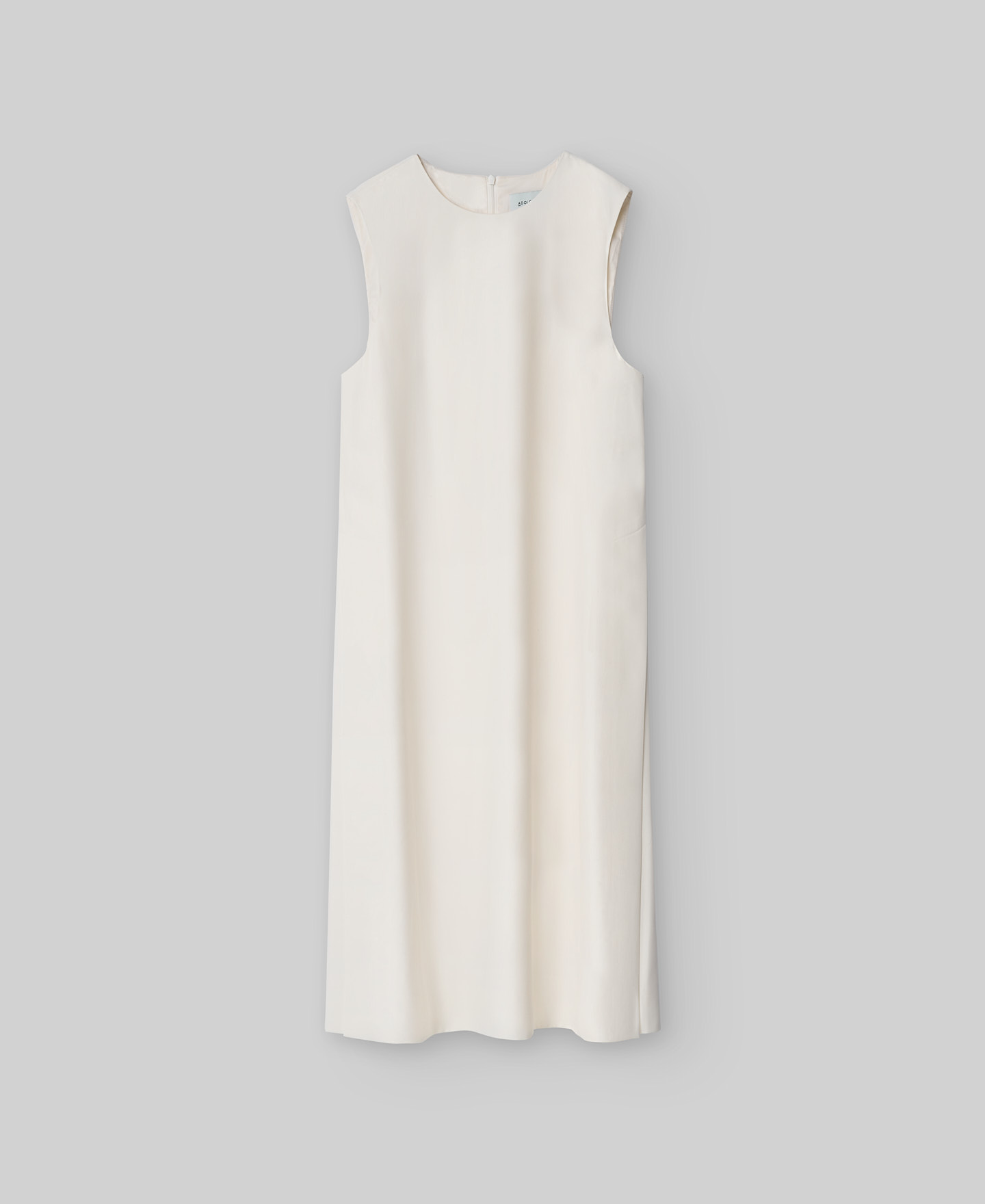 Ecru sleeveless long top woman image number 4