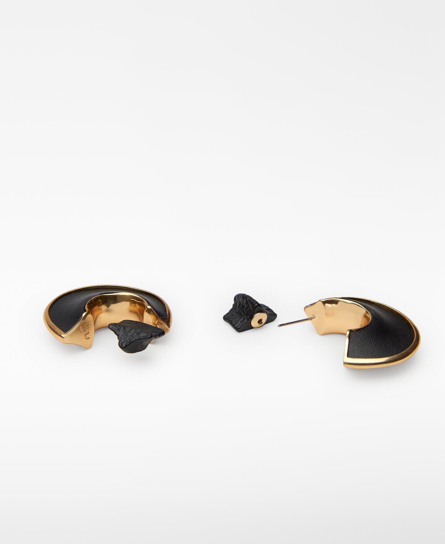 Two-tone metal hoops image number 1