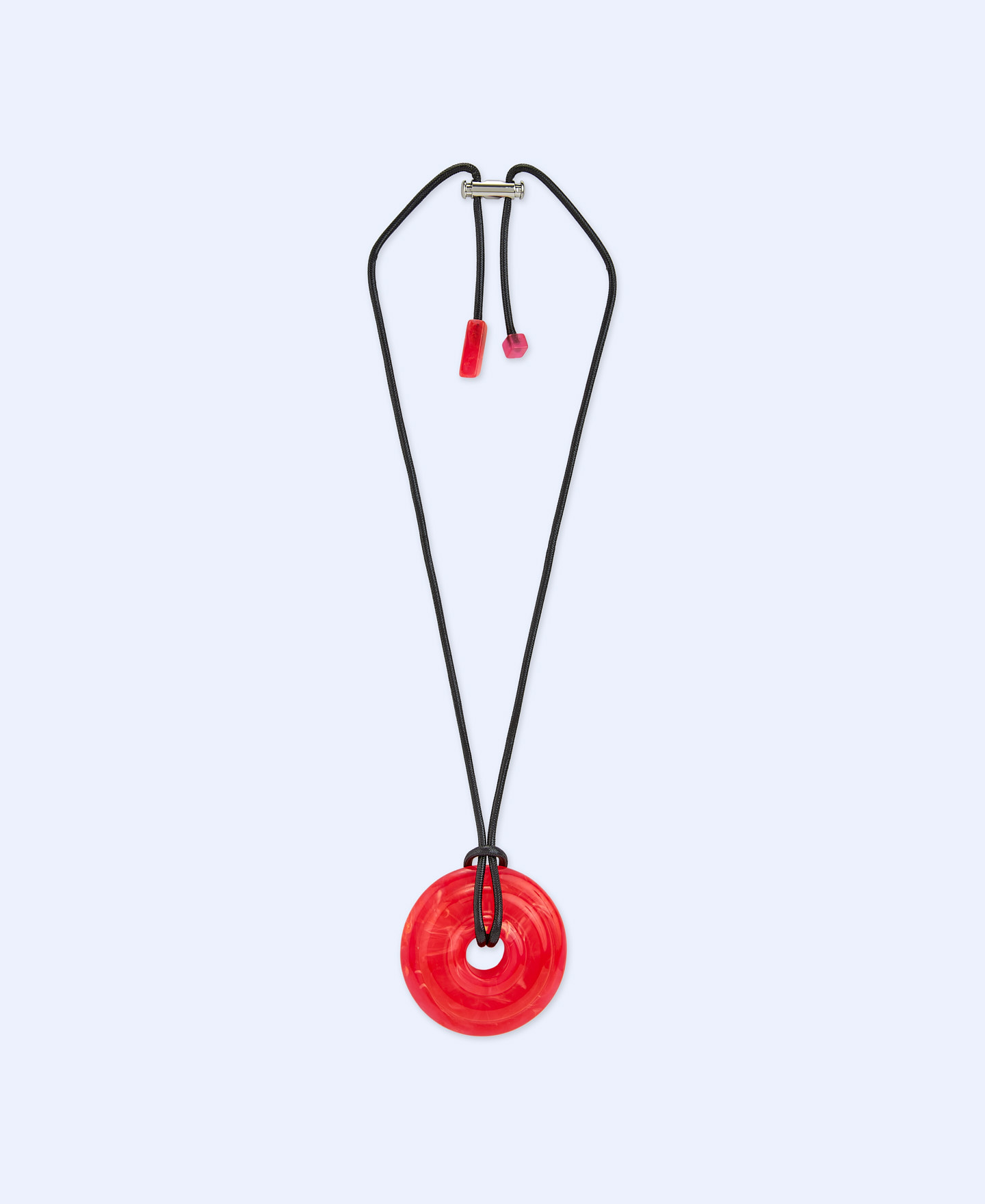 Translucent resin circular pendant image number 0