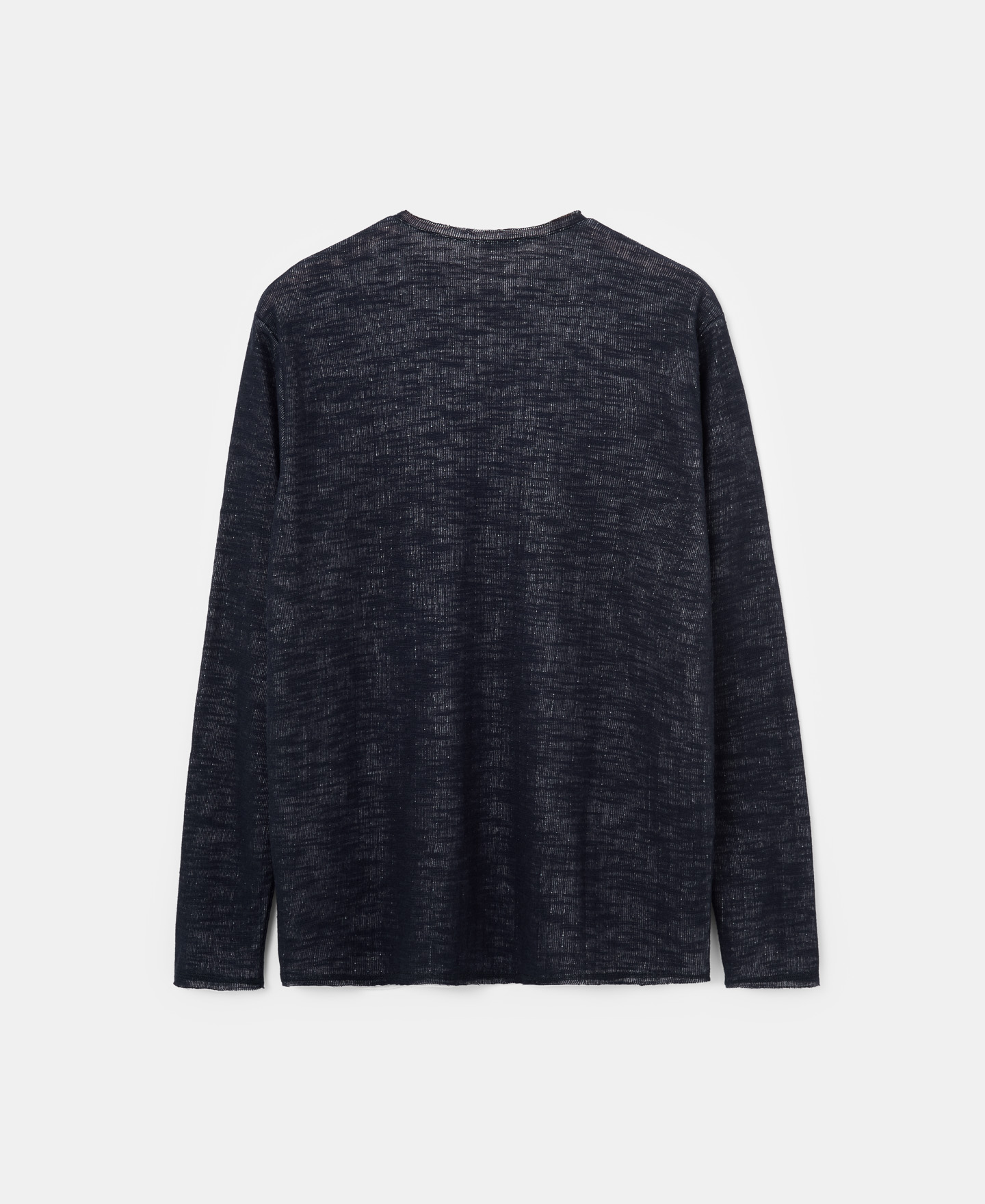 Navy blue long sleeve double t-shirt image number 5
