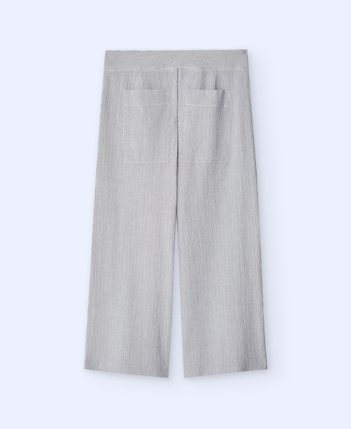 Wide cut cotton trousers image number 5
