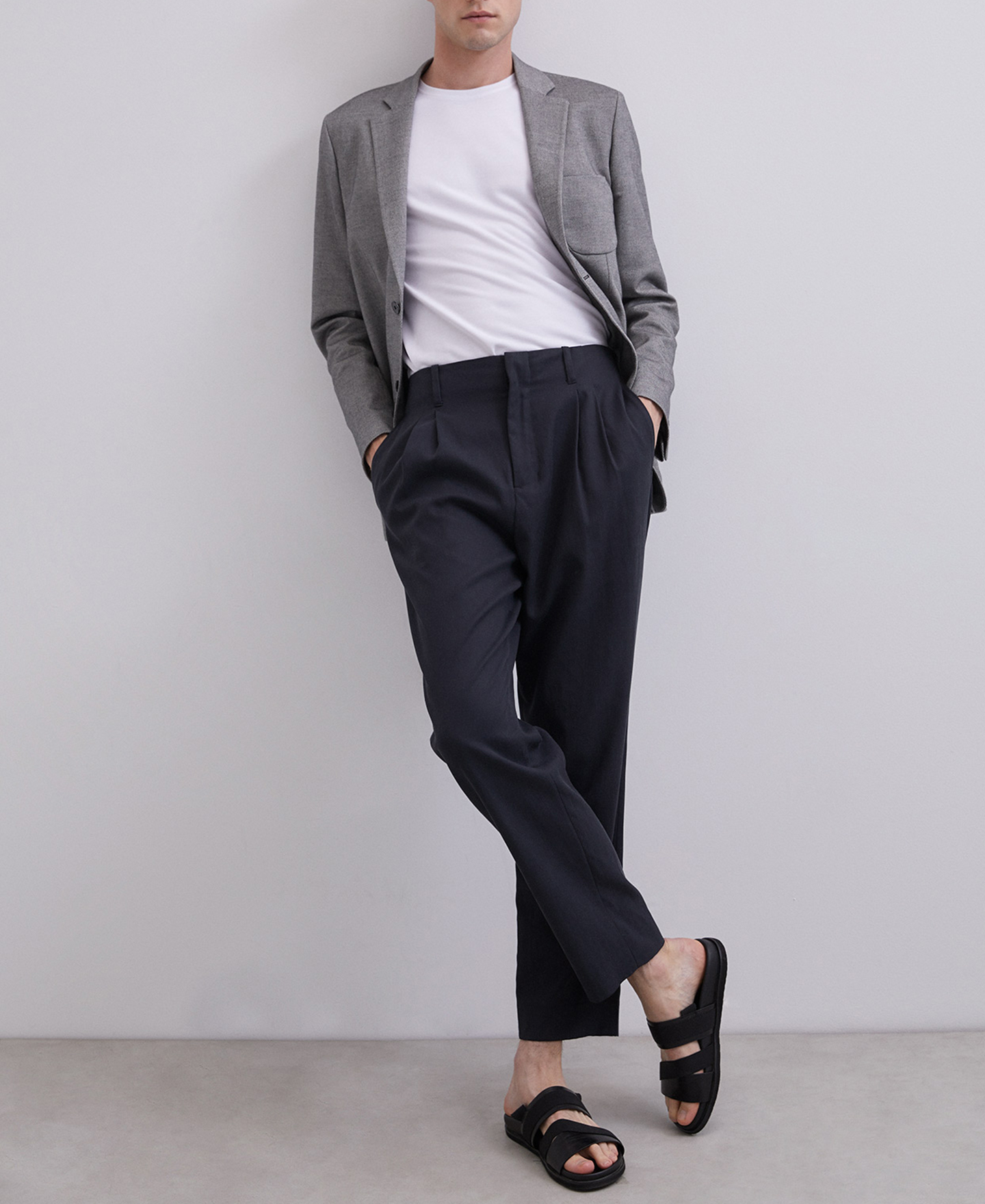 Classic grey tailored jacket image number 5