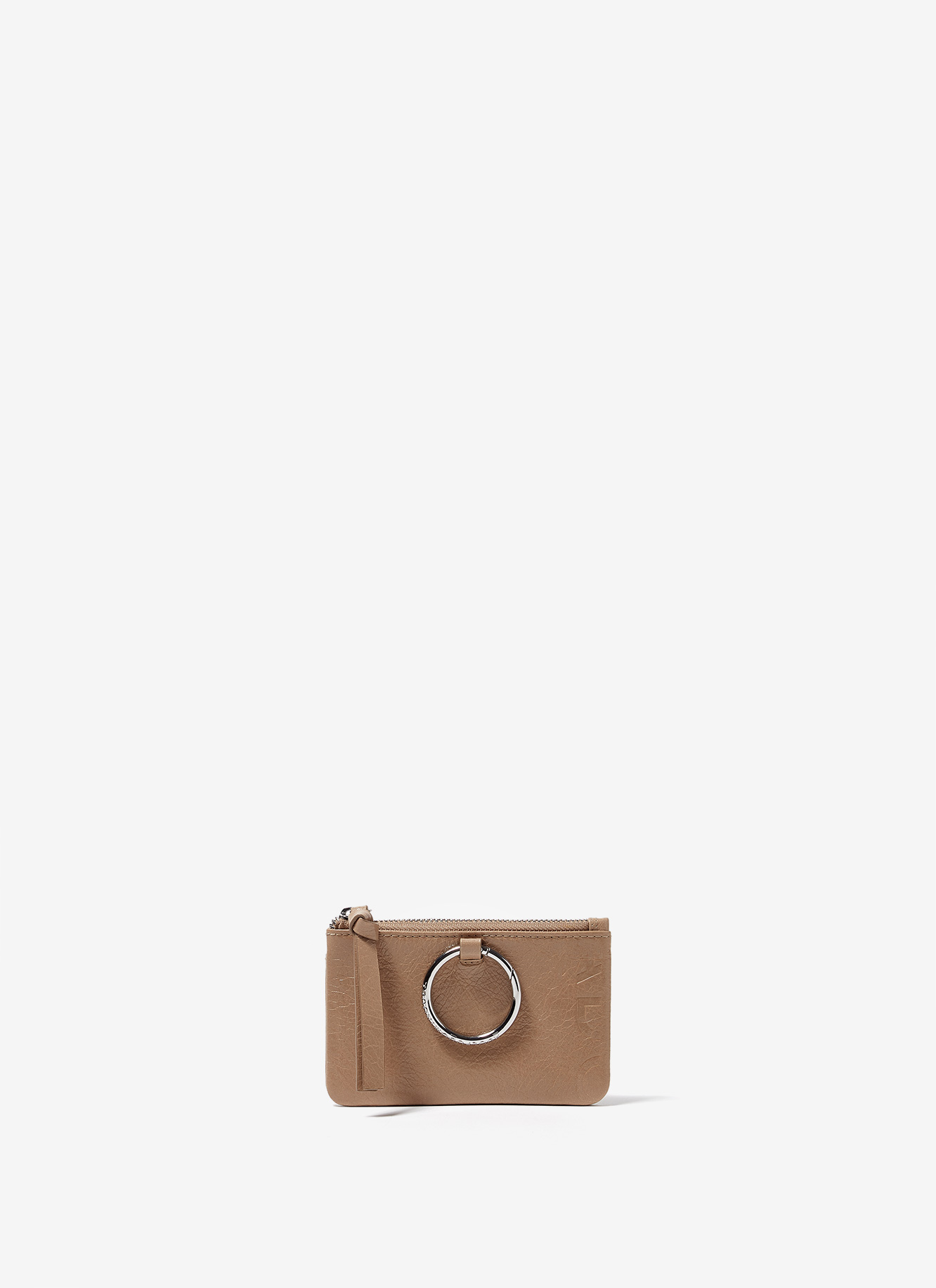 Crackled glossy leather wallet image number 0