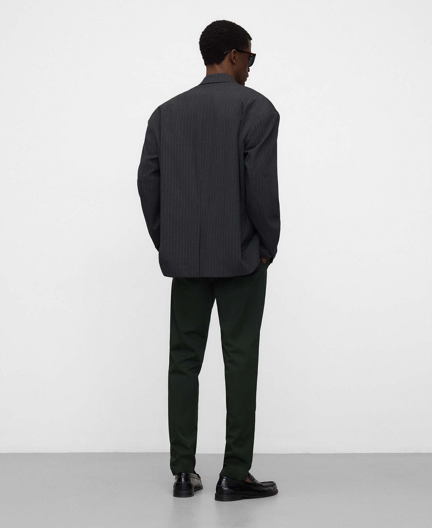 Cotton slim fit chino trousers image number 2