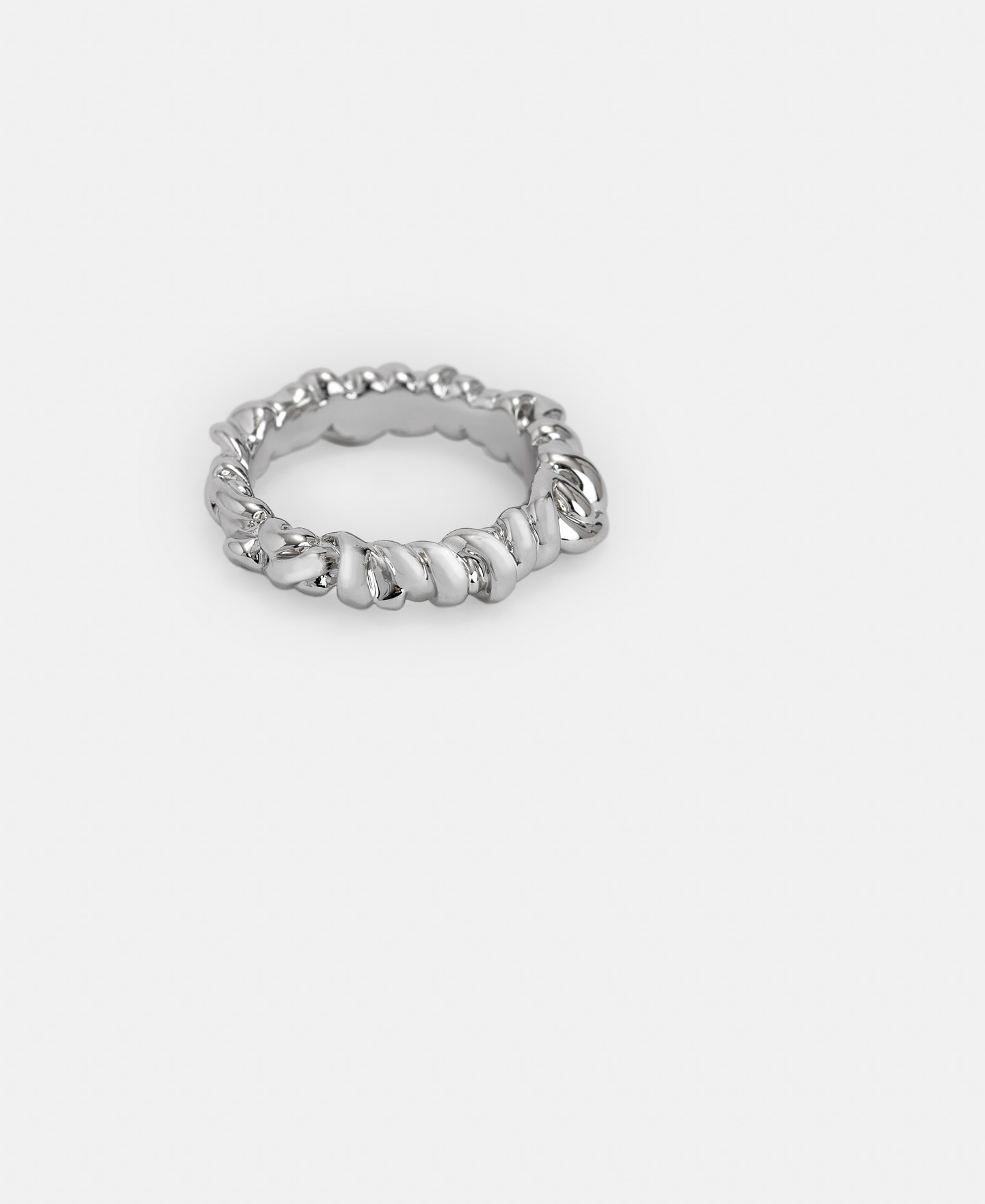 Anillo motivo trenzado en zinc image number 2
