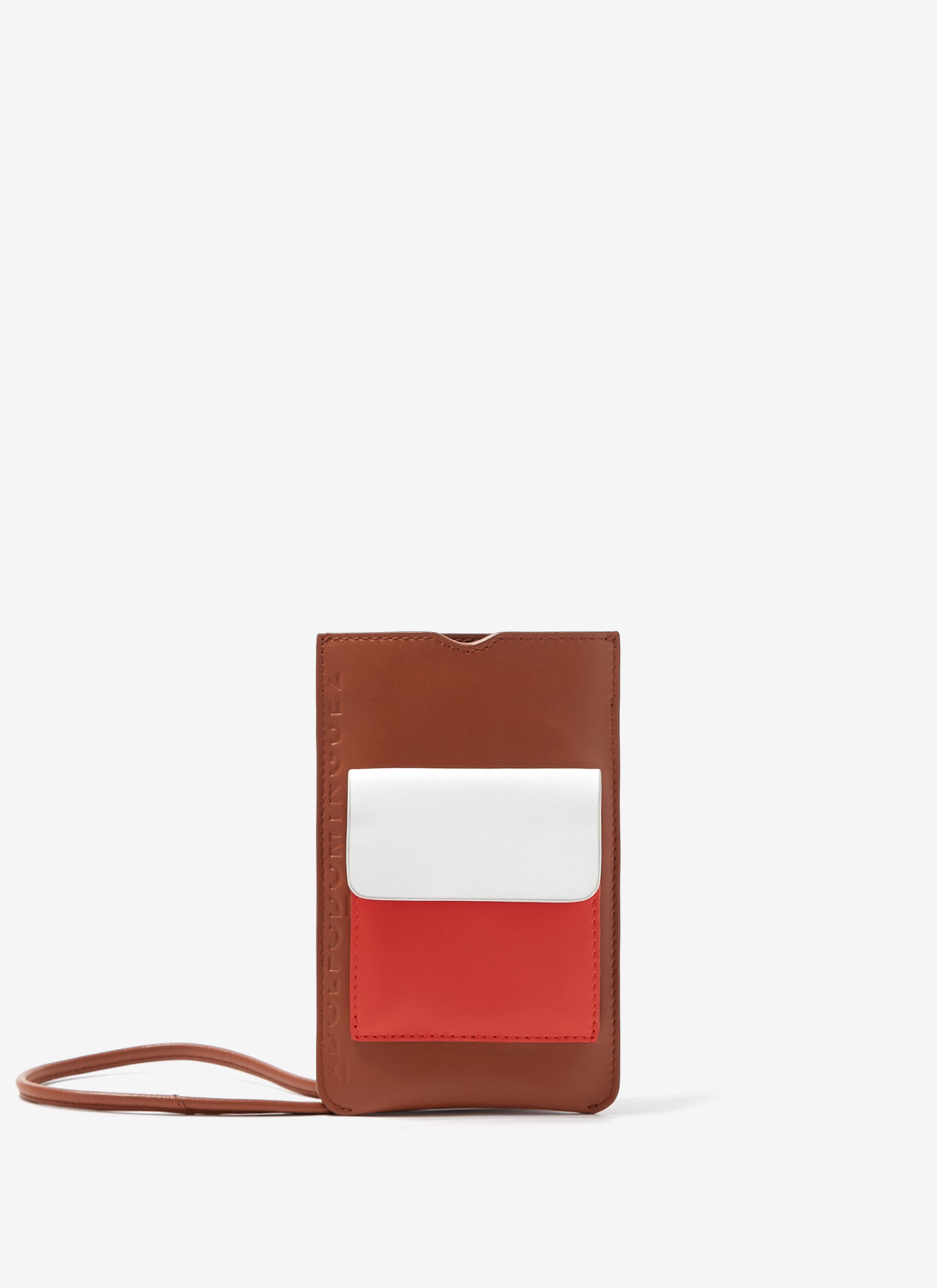 Hanging vachetta leather phone case image number 0