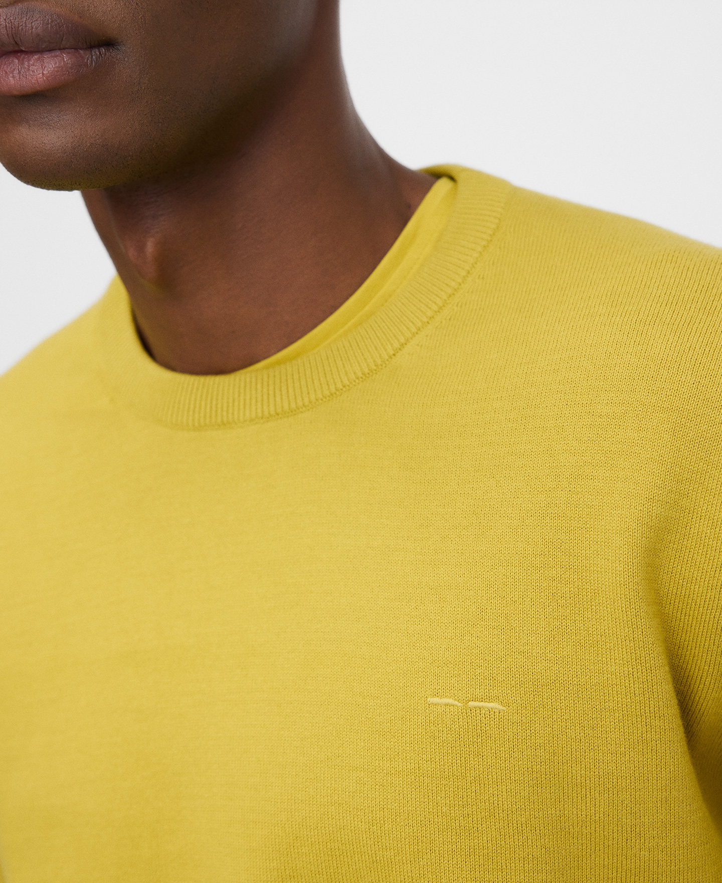 Organic cotton regular fit knit sweater image number 3