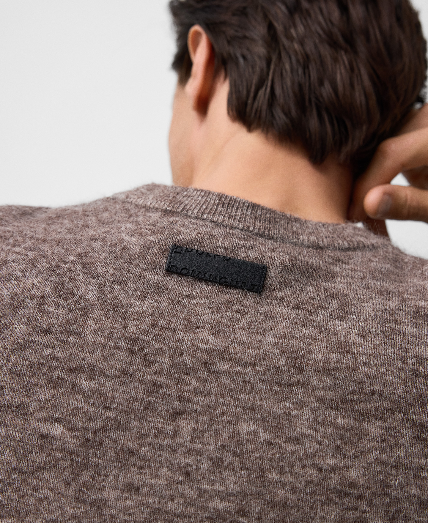 Pull en mohair et laine pour homme image number 3