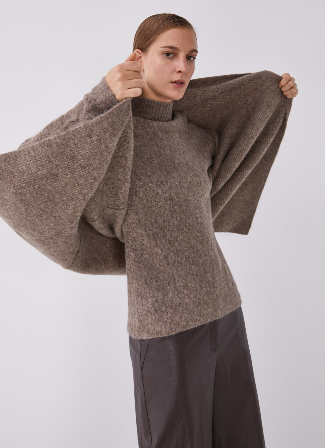Oversized alpaca jacket image number 2