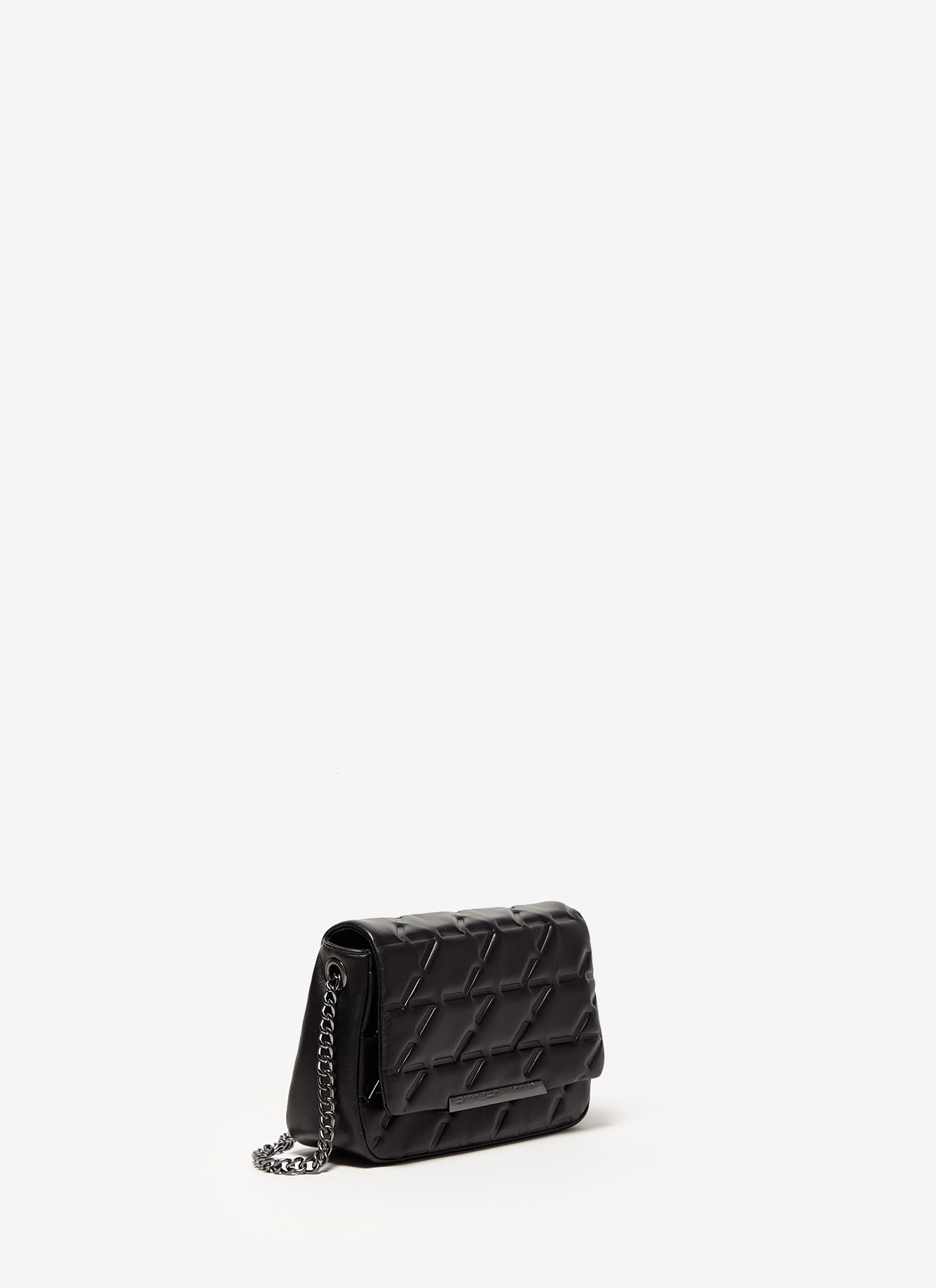 Medium quilted leather flapped bag image number 1