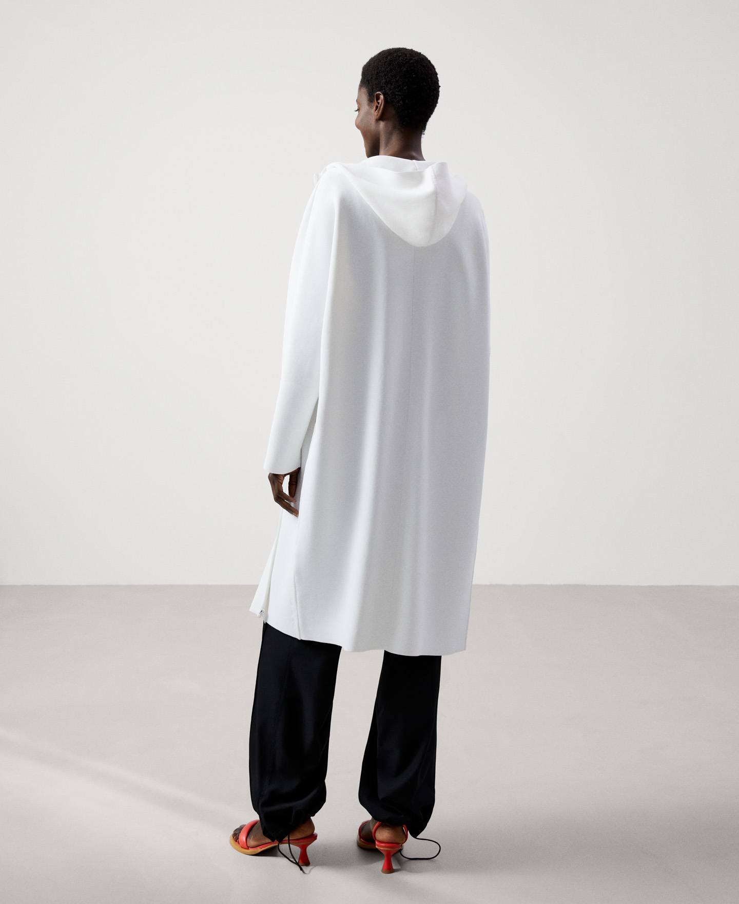 Recycled nylon double faced coat image number 2